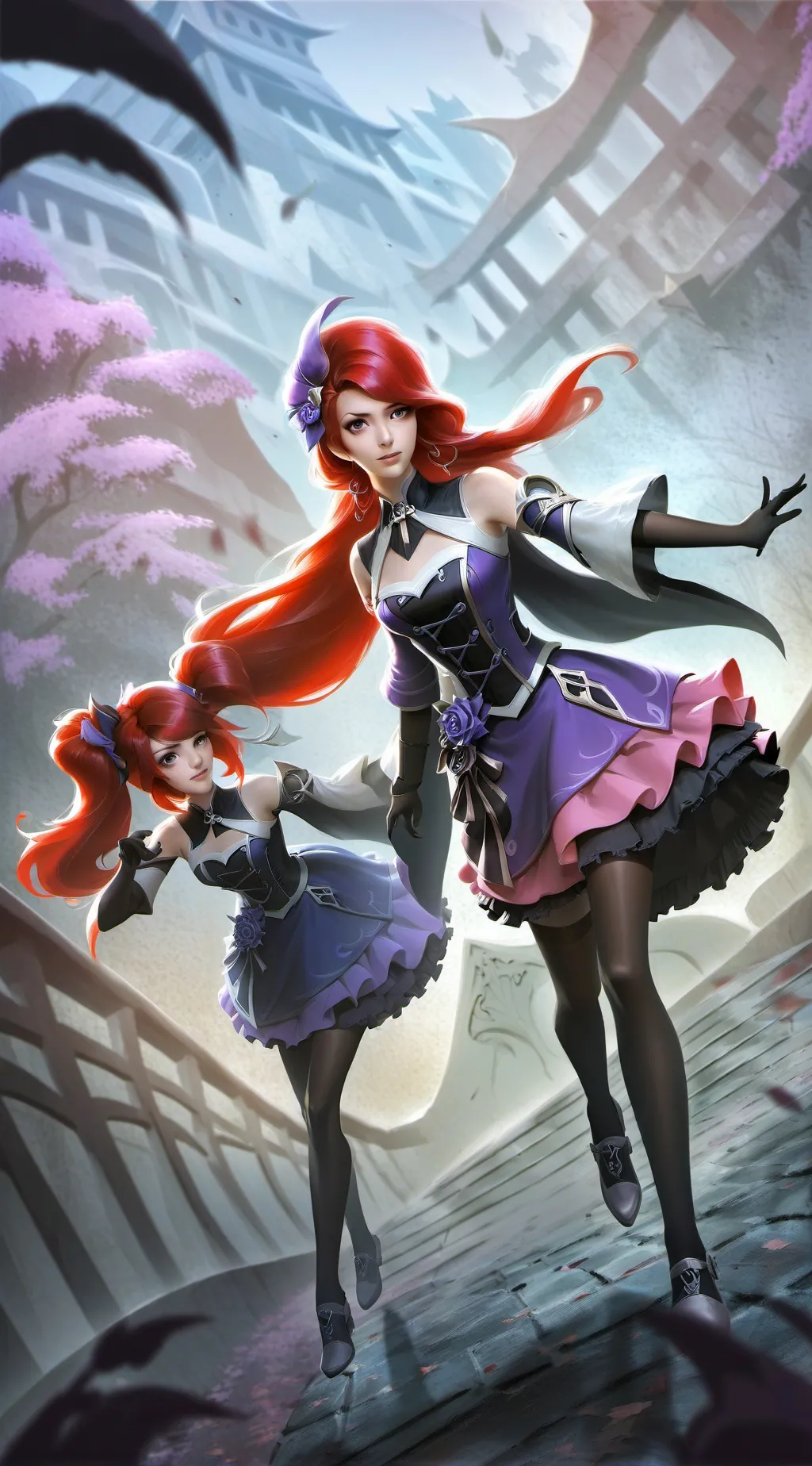 ai character: Scarlet or Ruby background