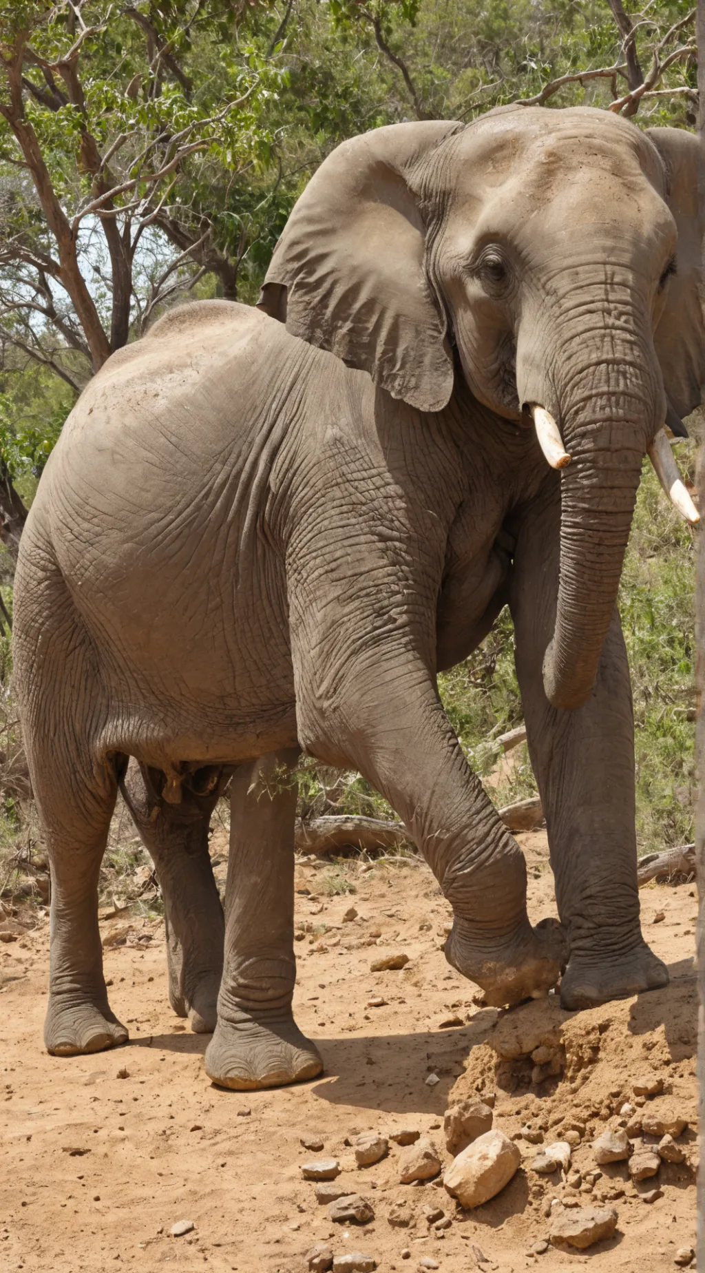 ai character: Elephant poop background