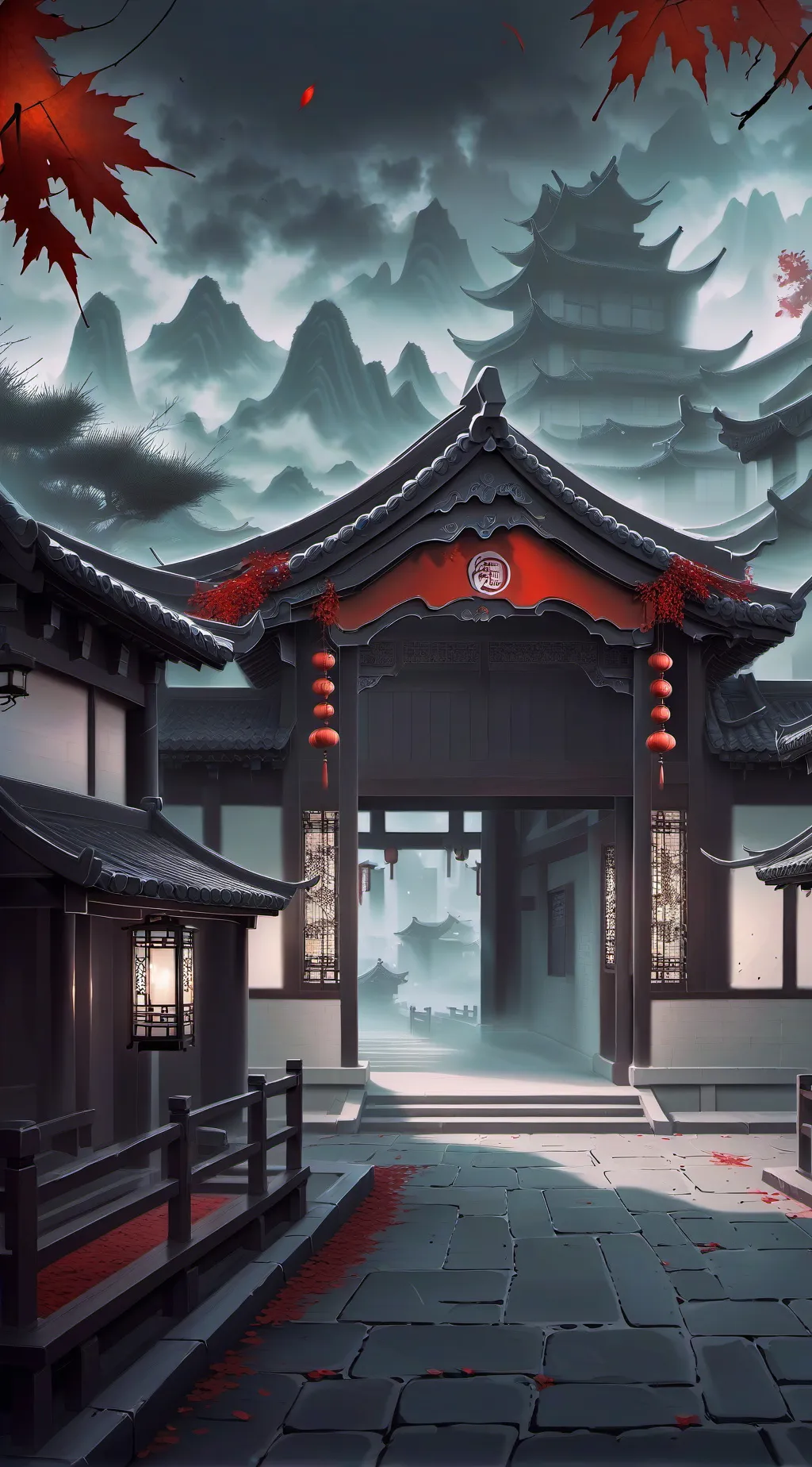 ai character: 詭異學院 background