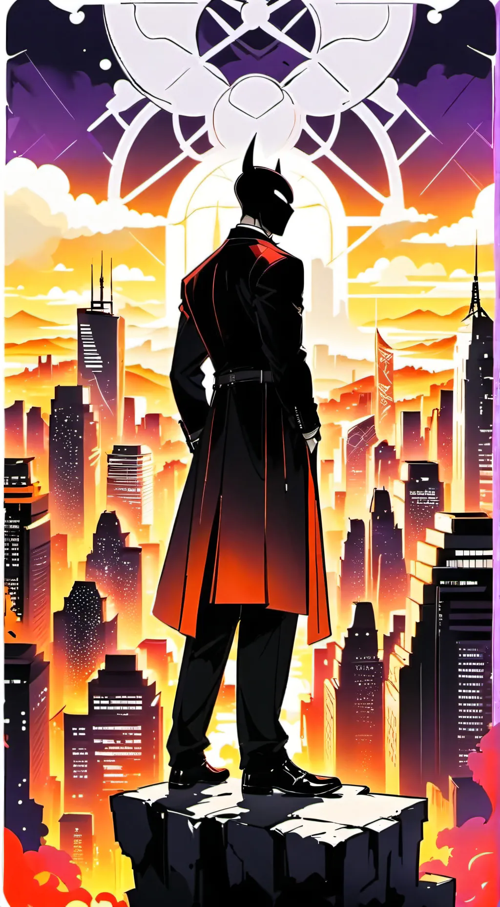 ai character: 🌃⚫chaos City ⚫🌃 background