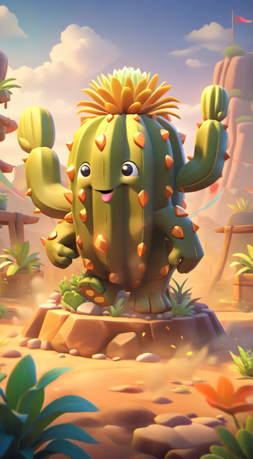 ai character: Lirili larila background