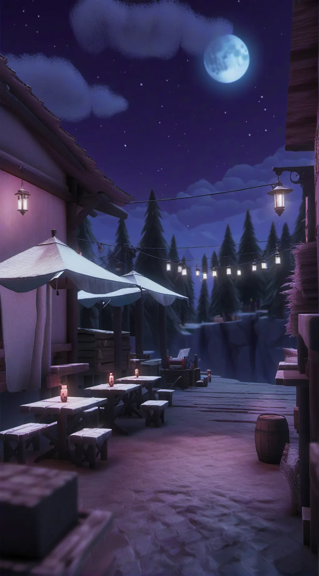 ai character: CF Goes Camping! background