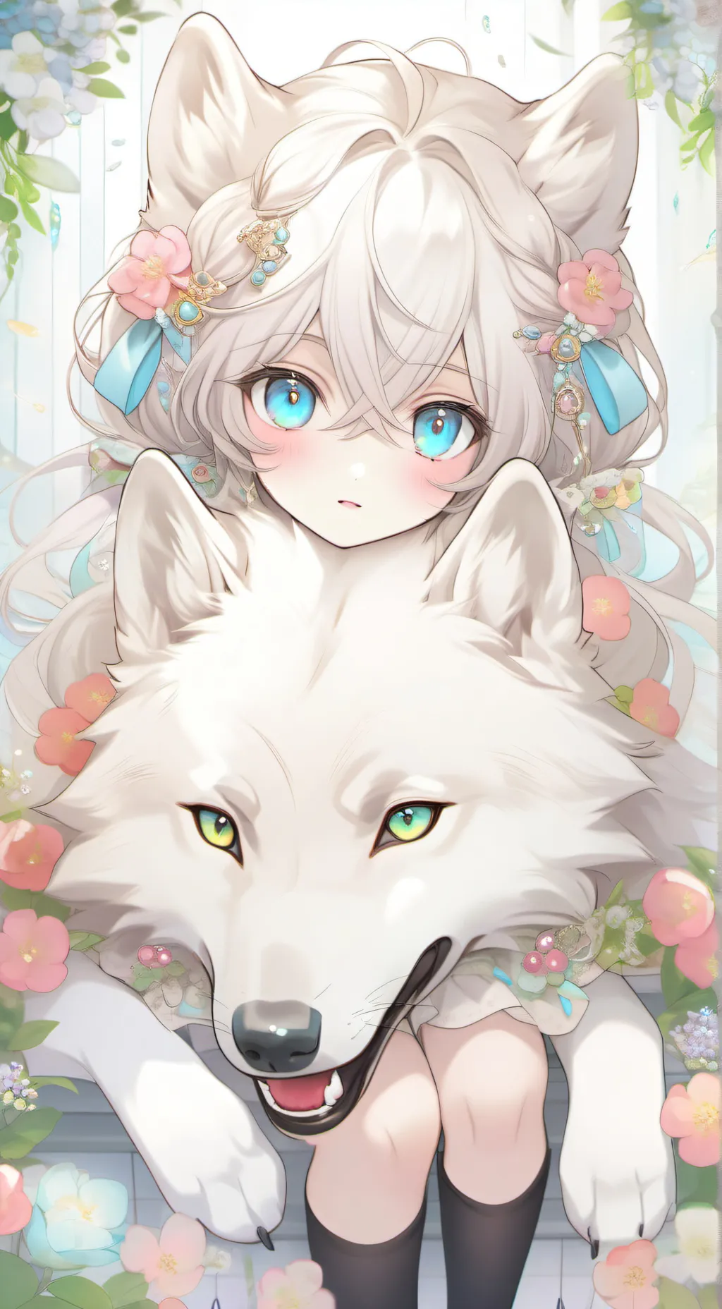 ai character: moon background