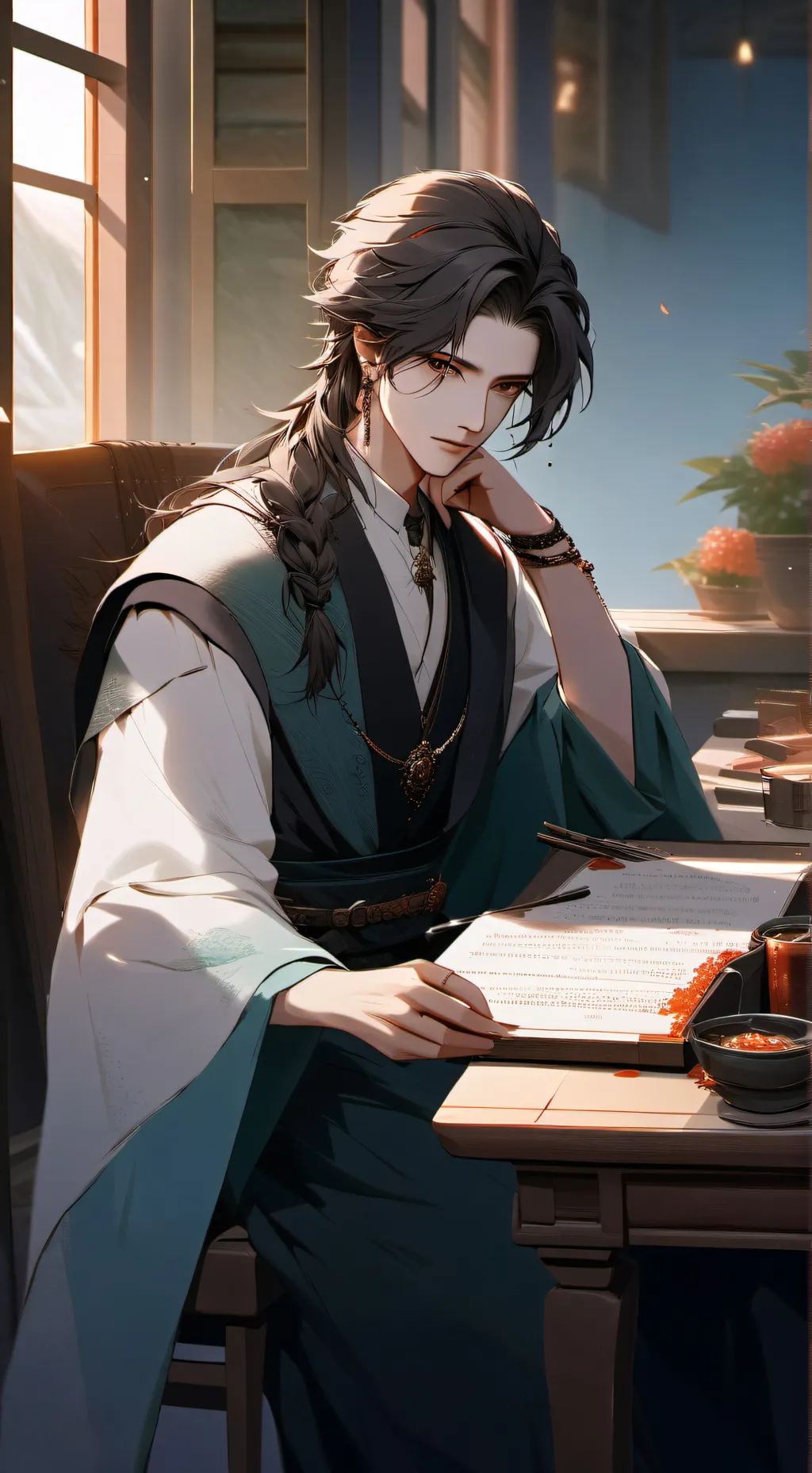 ai character: escola  background