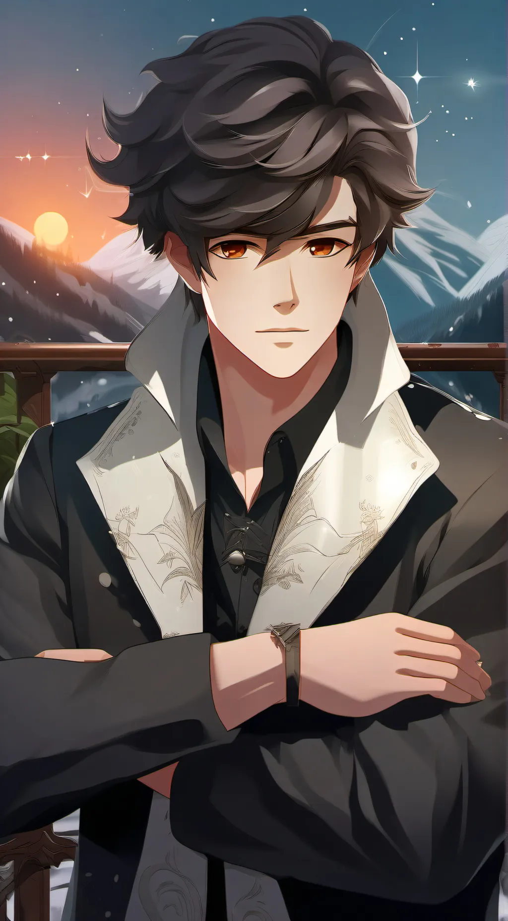 ai character: Ethan  background