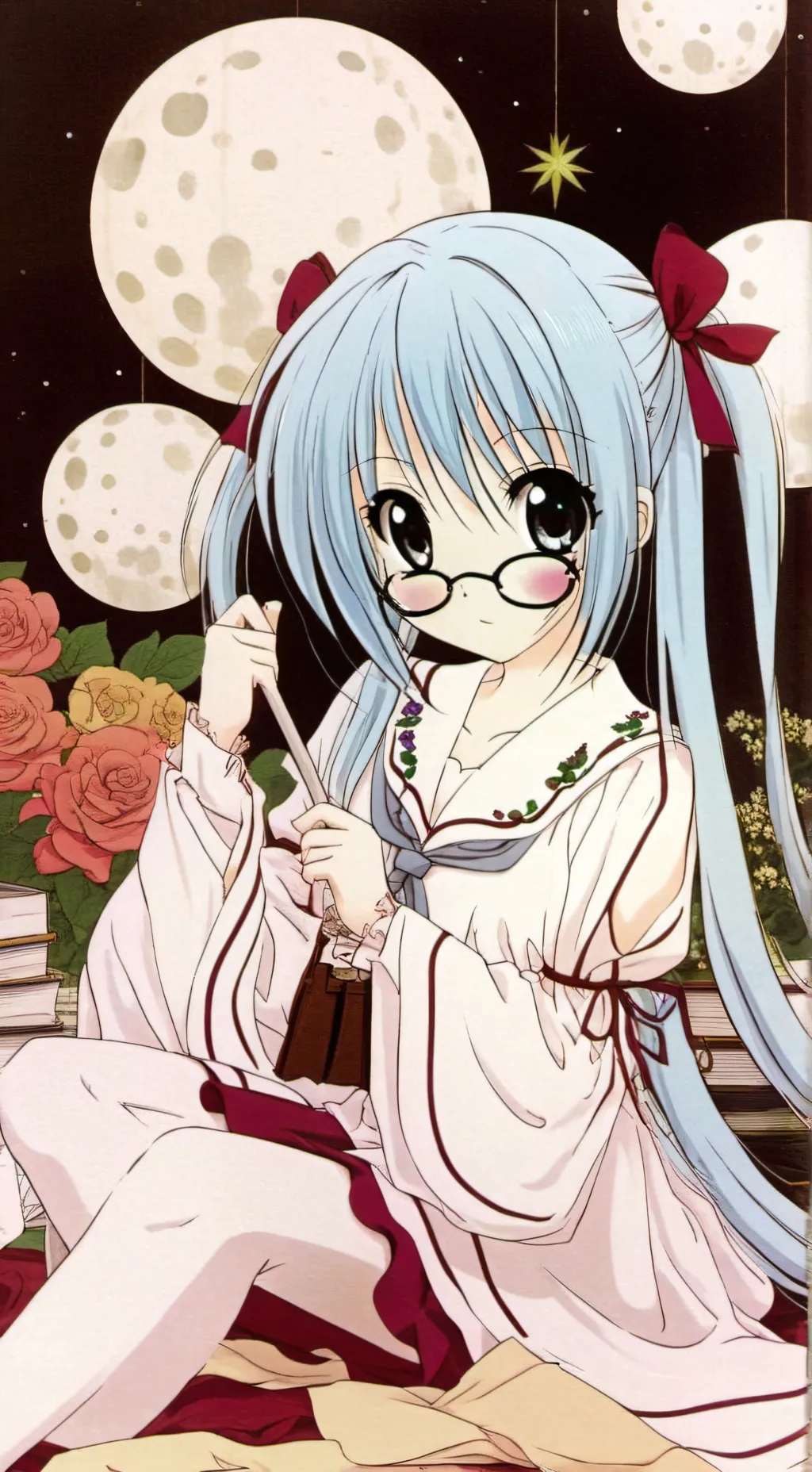 ai character: ava⋆.ೃ࿔*:･ background