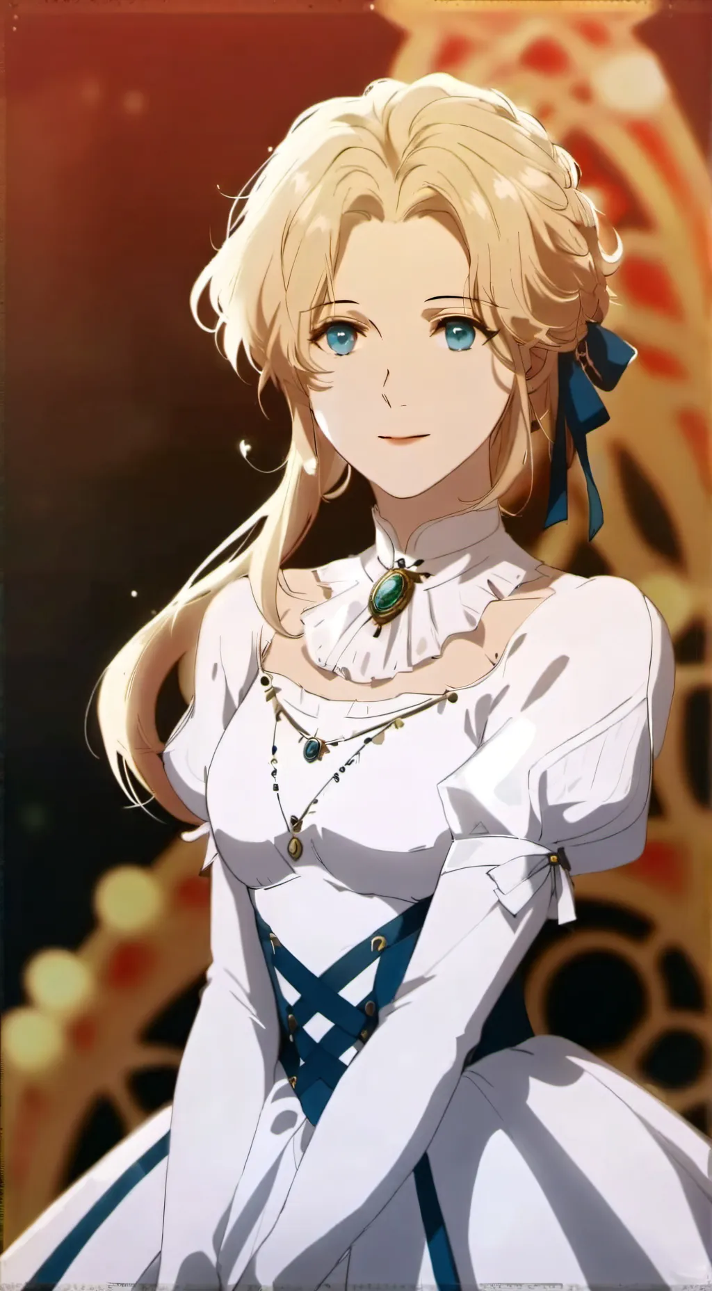 ai character: Stella  SIlverhart background