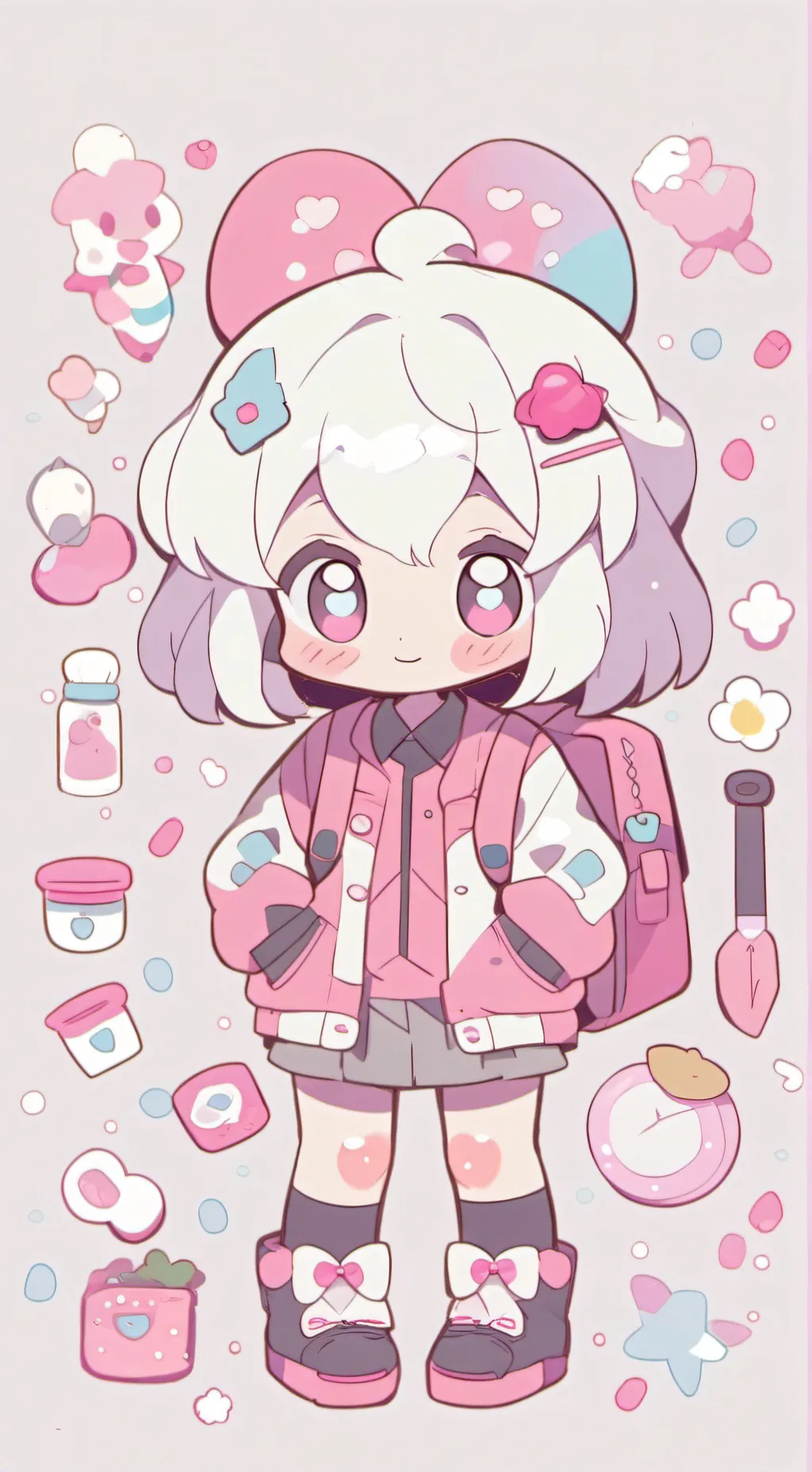 ai character: LIAN AND FRIENDSSS background