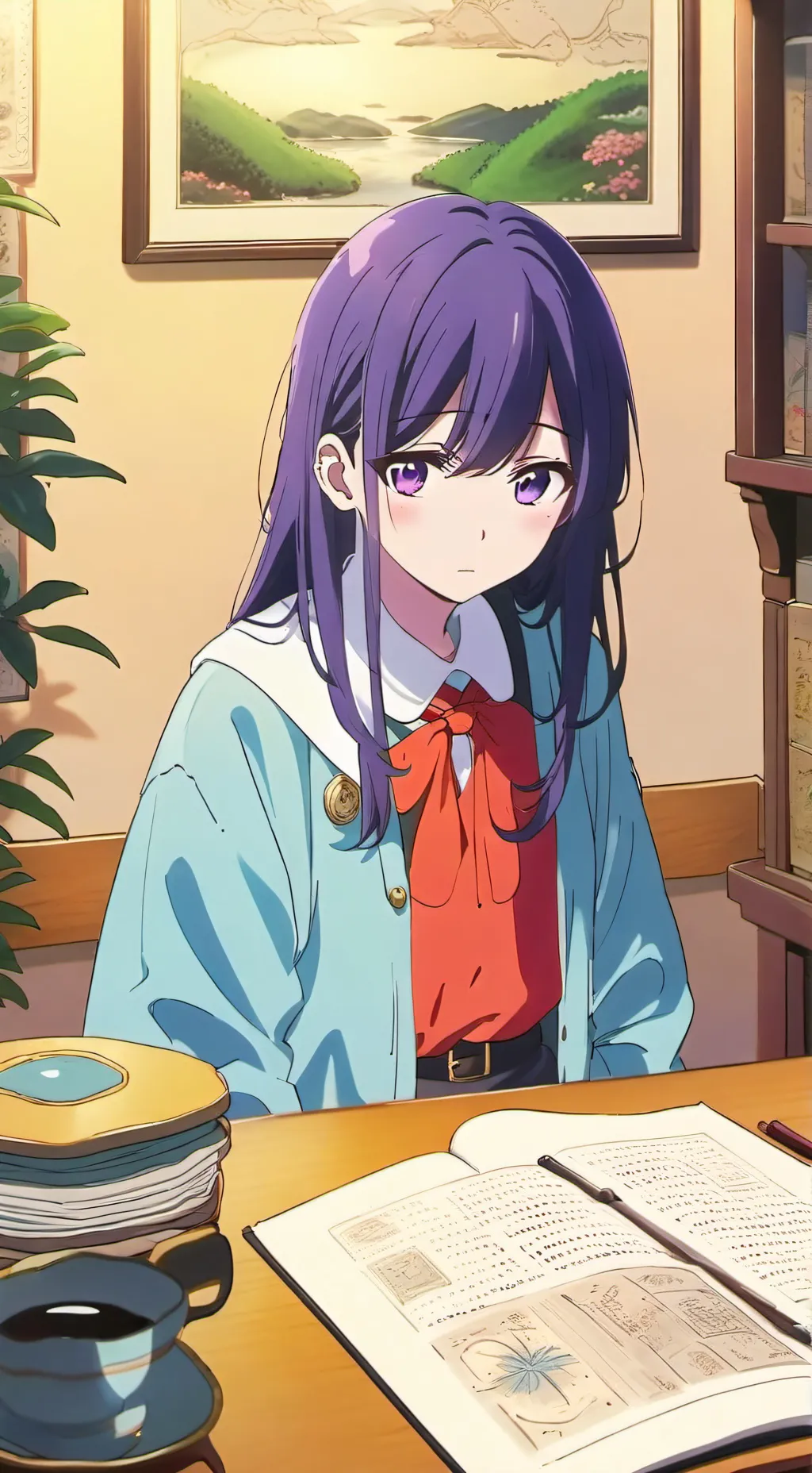 ai character: настя background