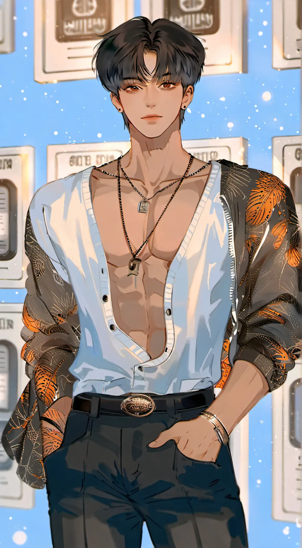 ai character: Leo background