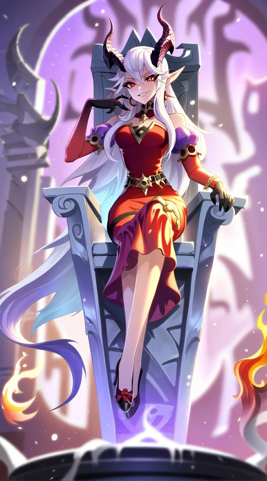 ai character: Lady Ignis Flarwel background