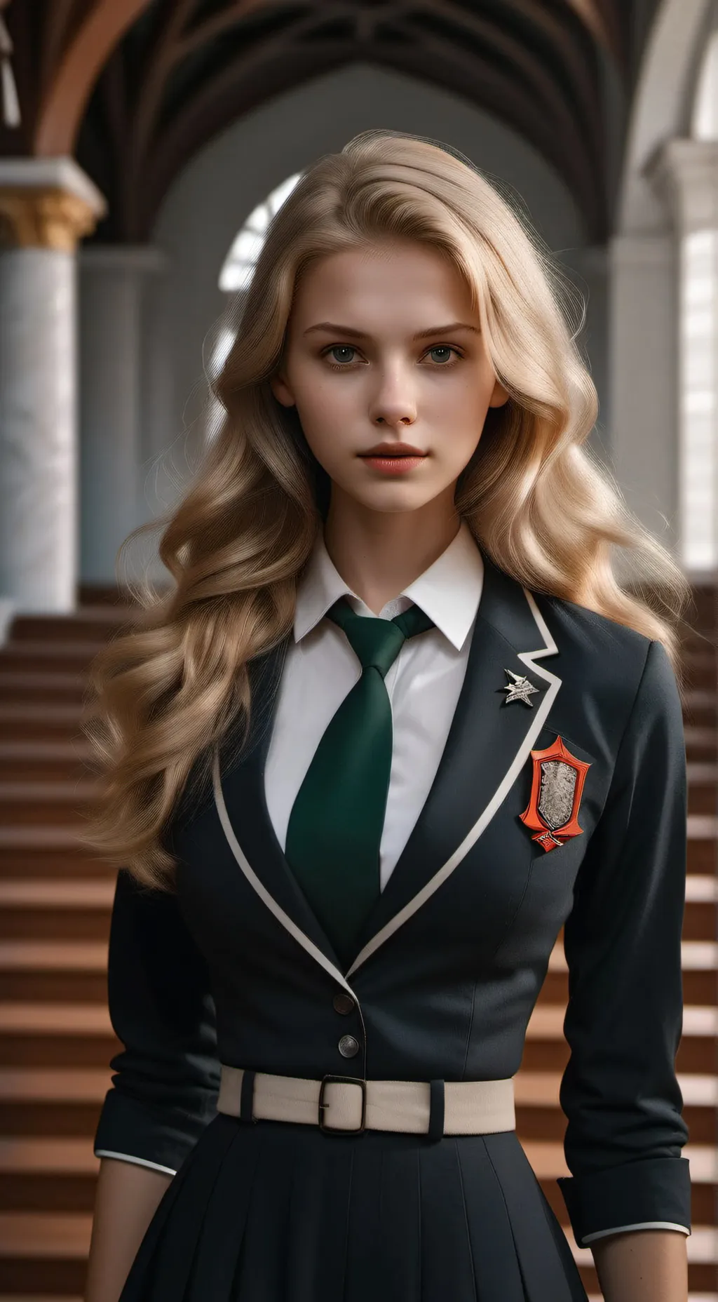 ai character: Amber background