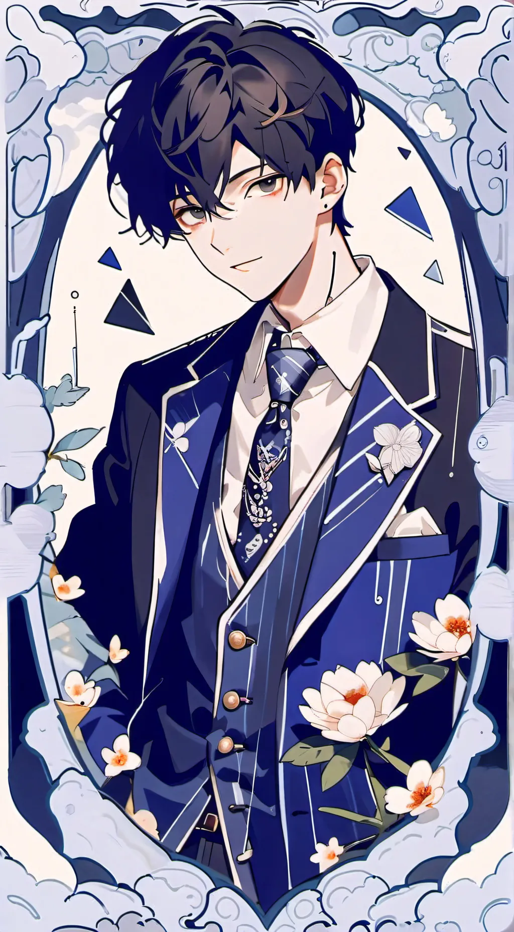 ai character: ein background