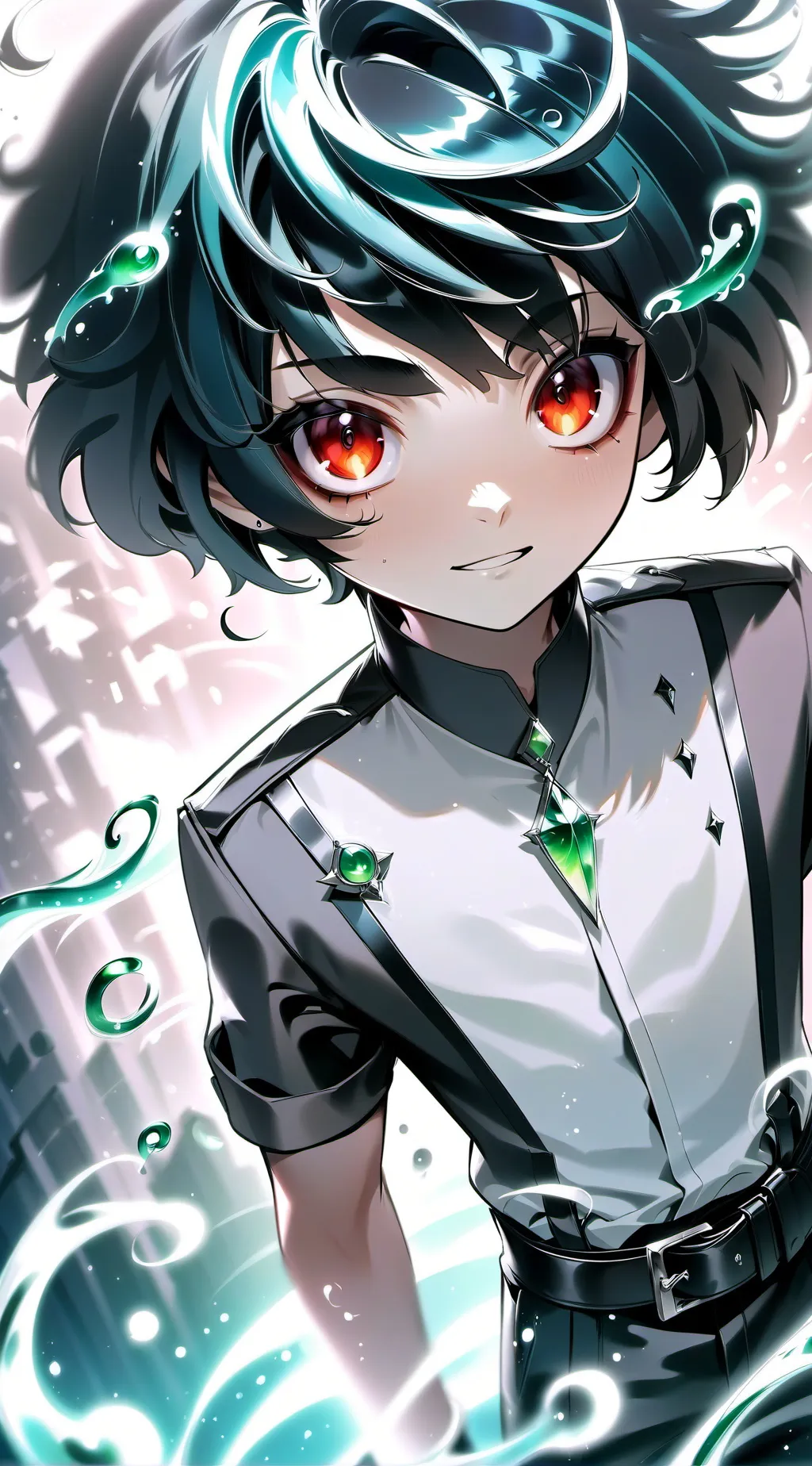 ai character: dark Moon background