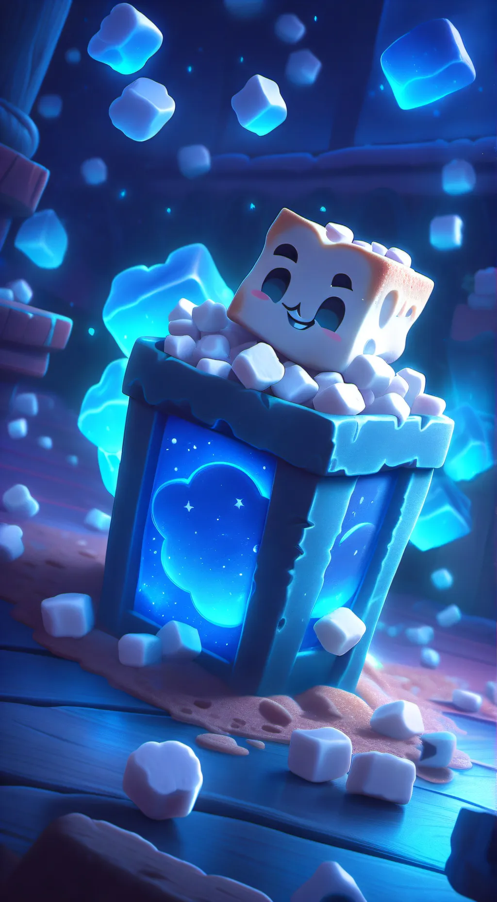 ai character: poper background