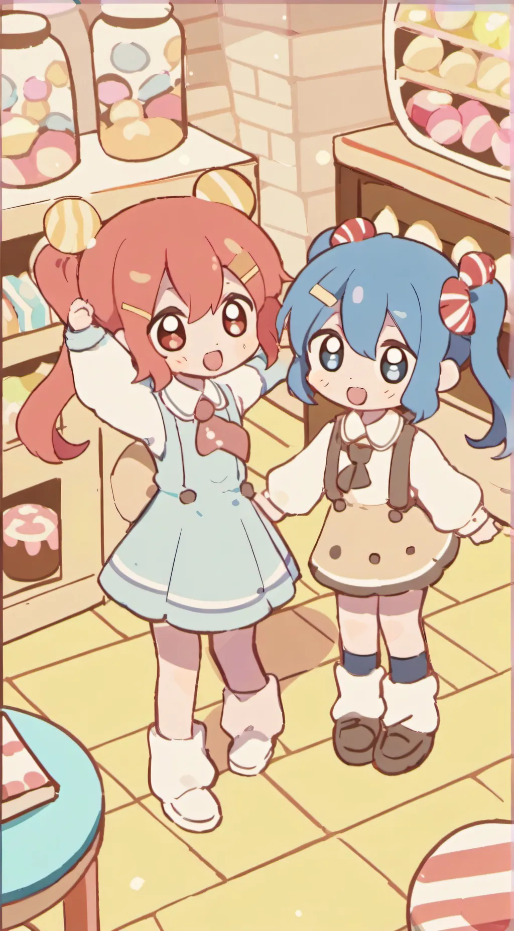 ai character: bluey shenanigans background