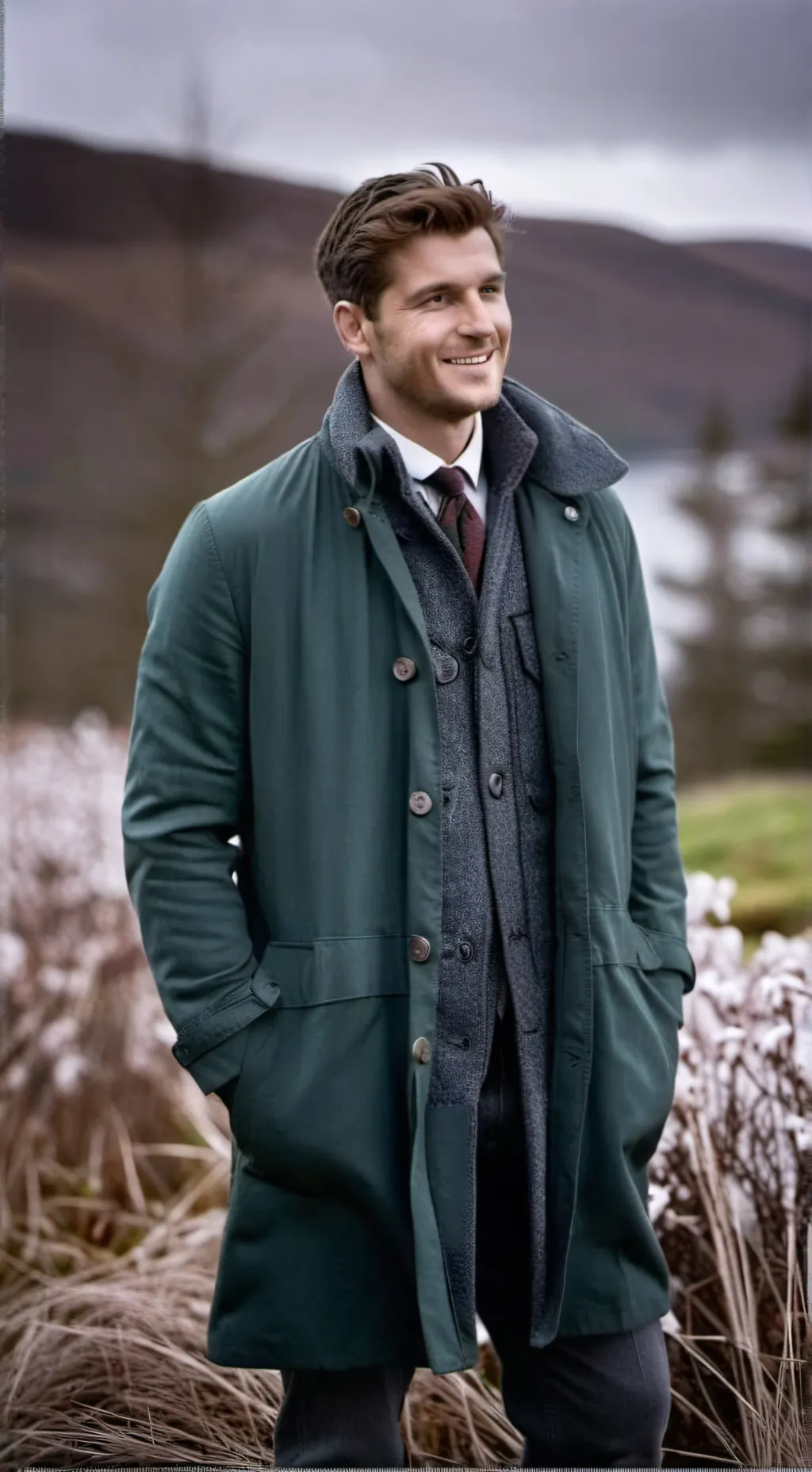 ai character: David Murray  background