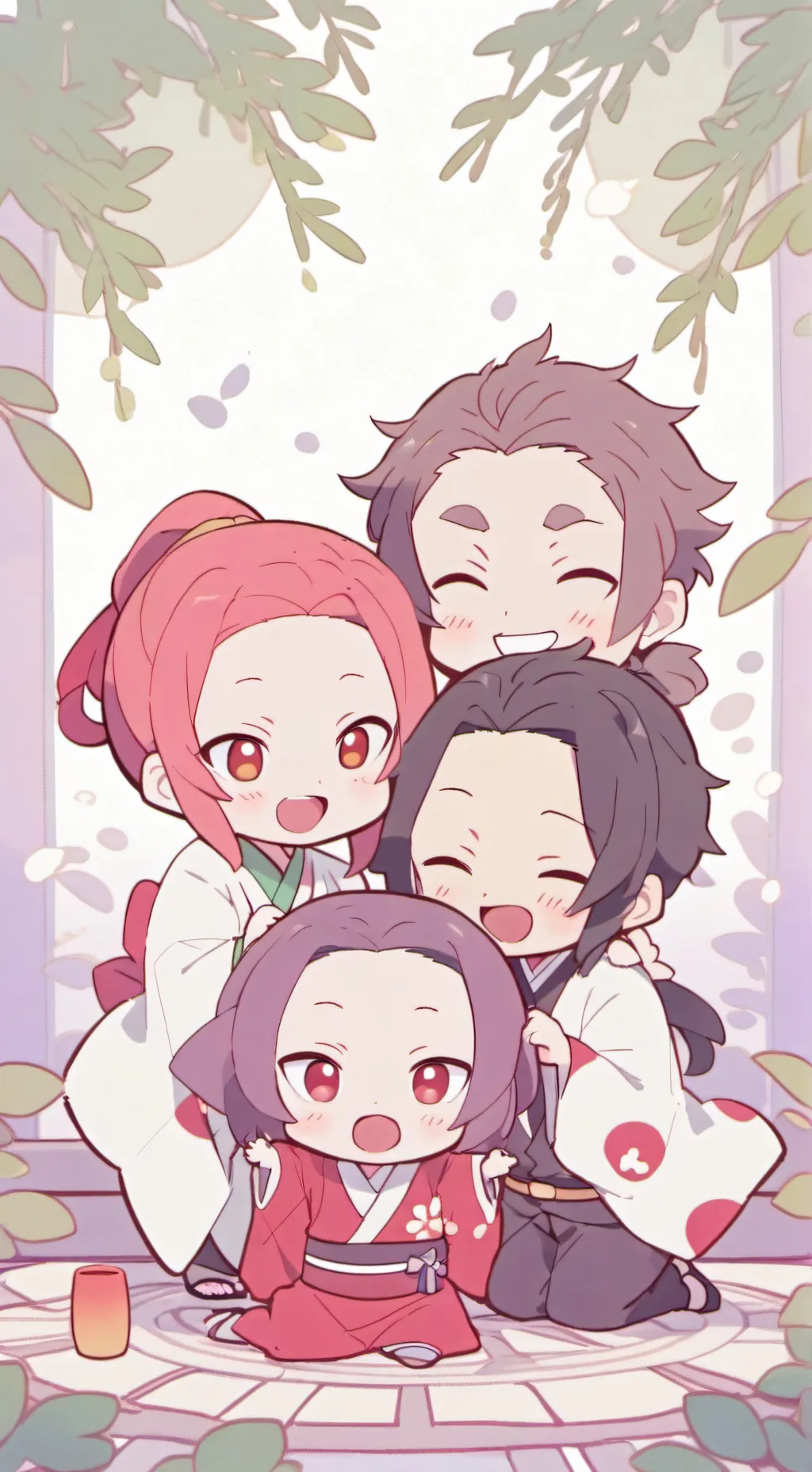 ai character: KNY CHIBI! background