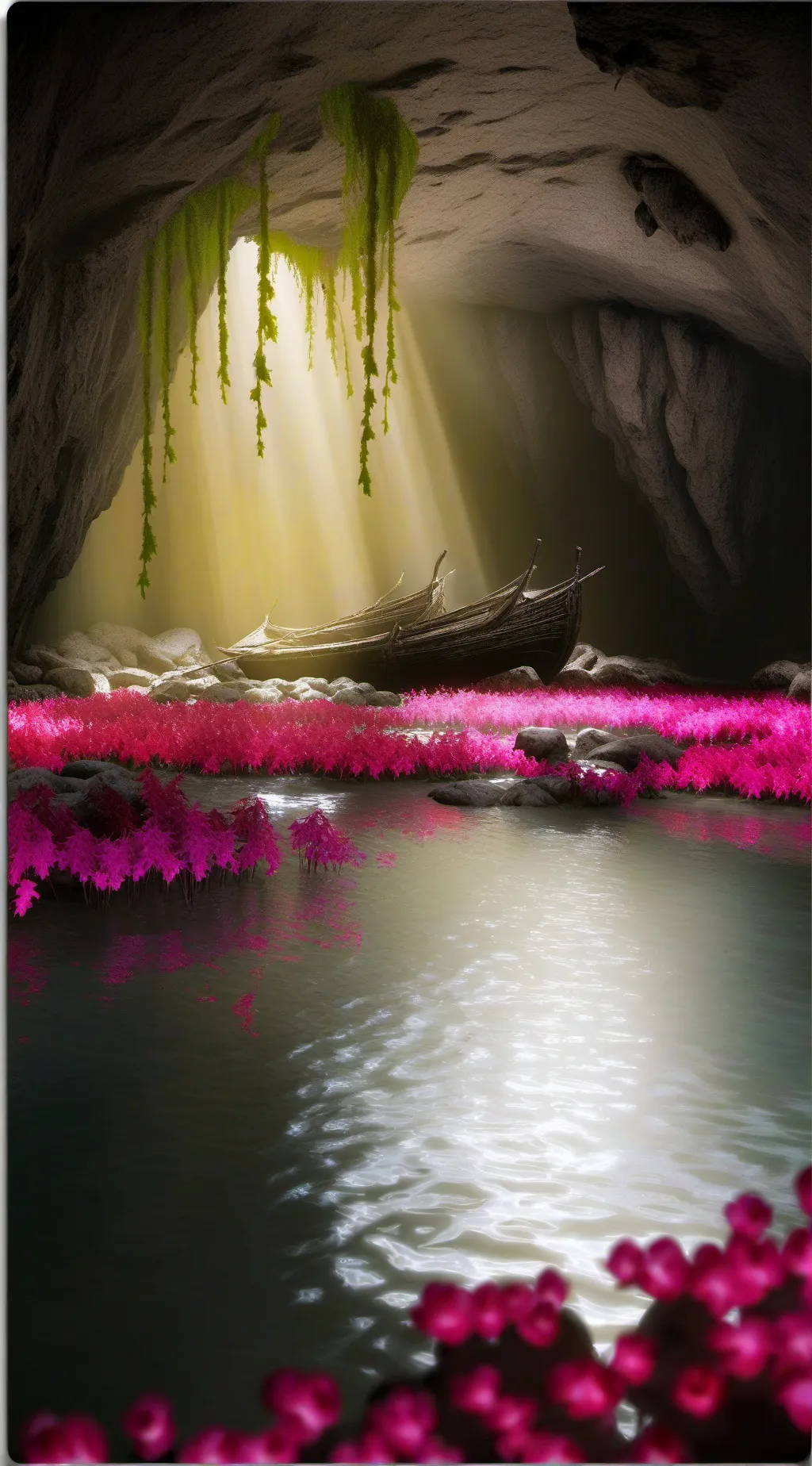 ai character: Caves background