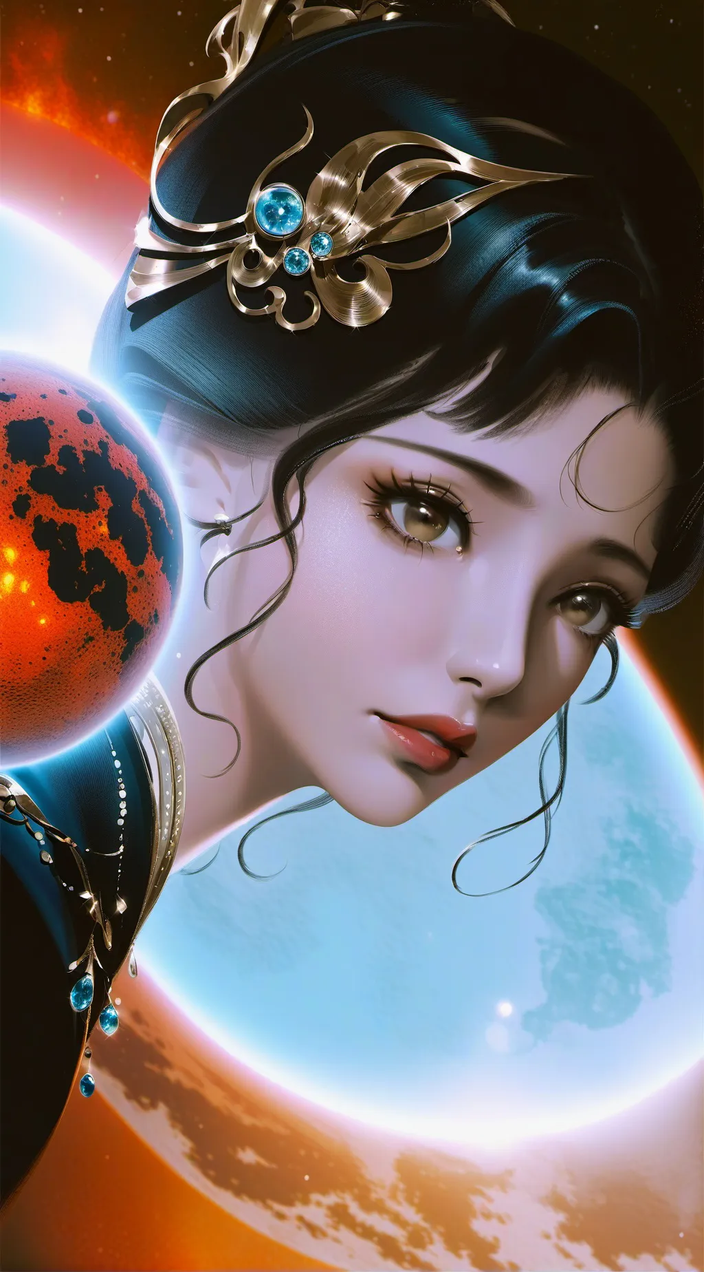 ai character: Solarballs (human) background