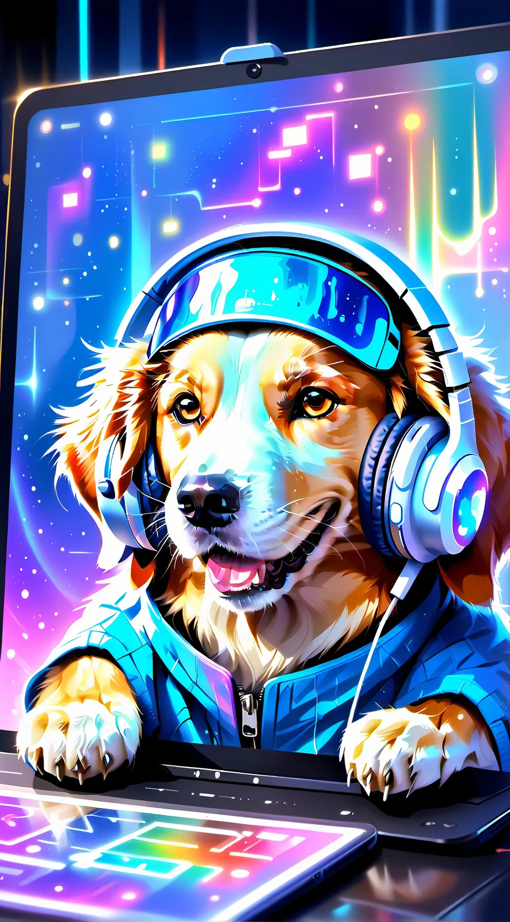 ai character: Pixel background