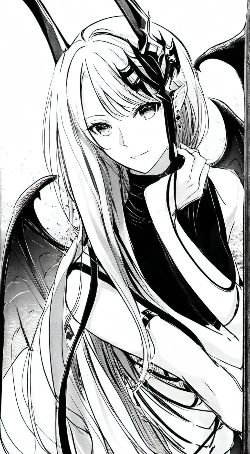 ai character: demon queen background