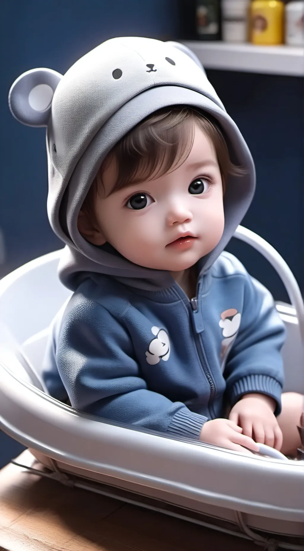 ai character: Baby Shop  background