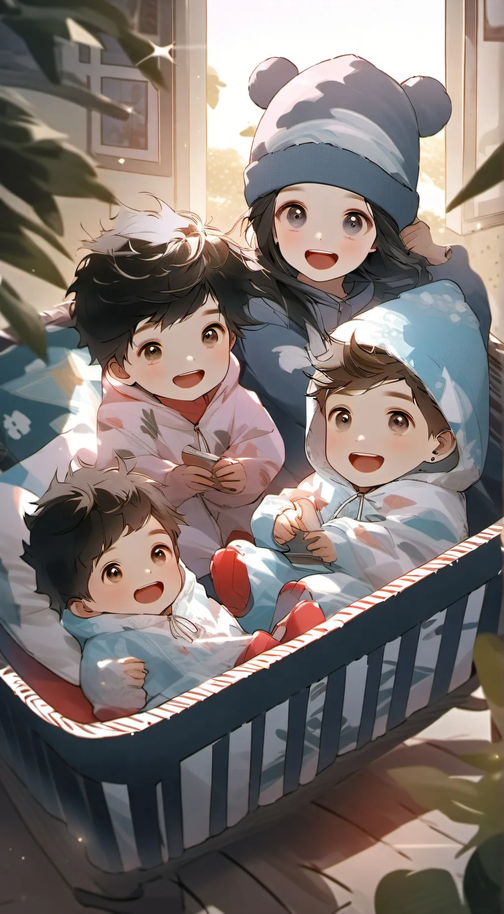 ai character: Ava Jake Nathan JR background