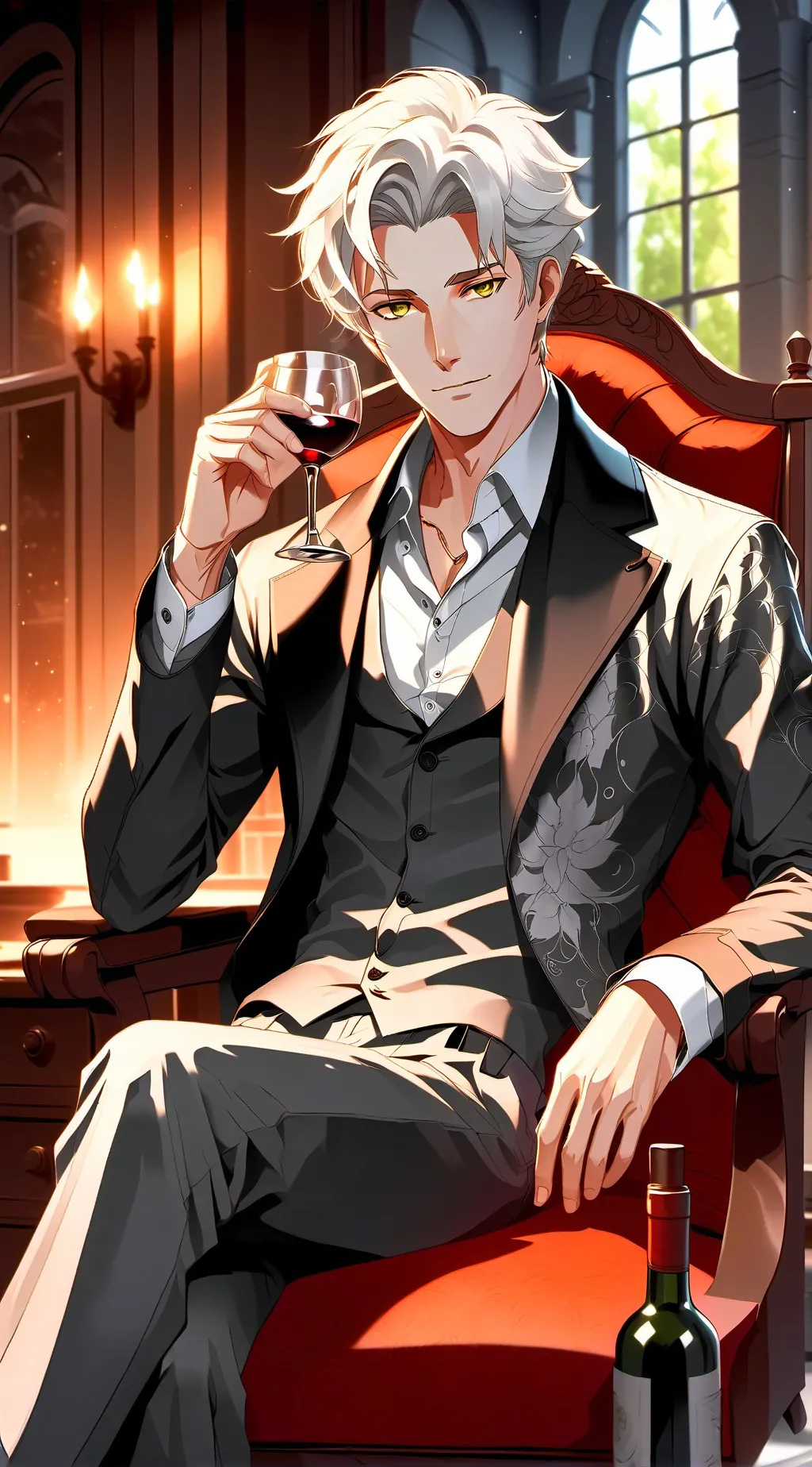 ai character: Leon  background