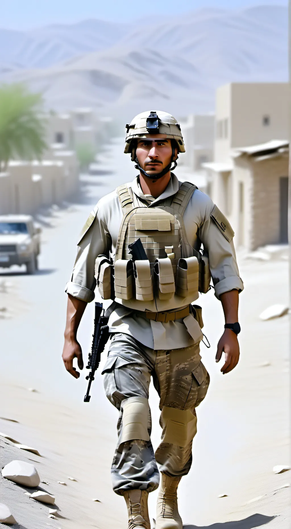 ai character: Battle Buddy background