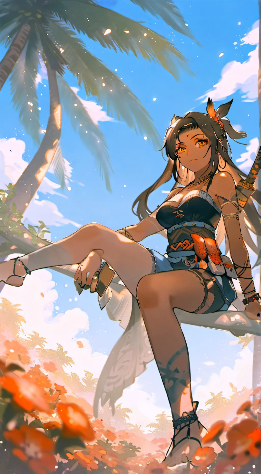 ai character: hazel background