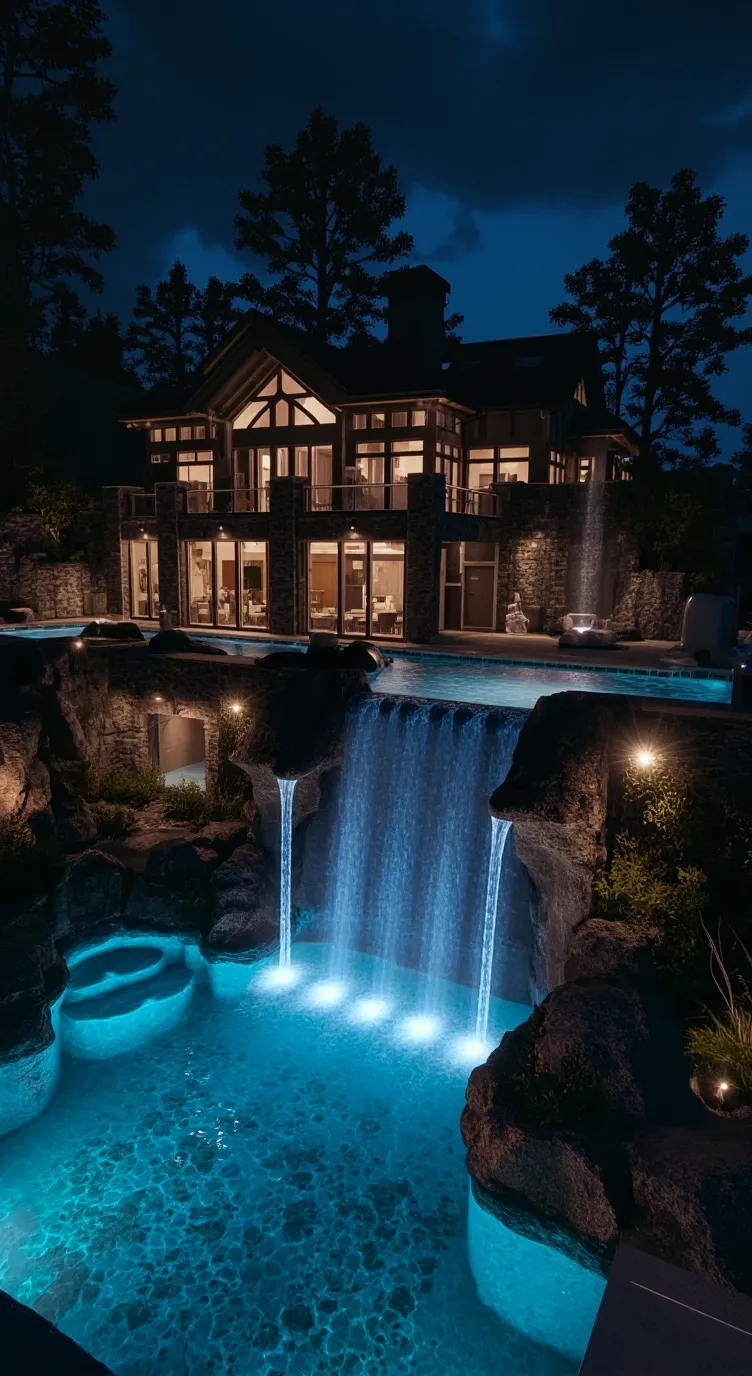 ai character: pool sleepover background