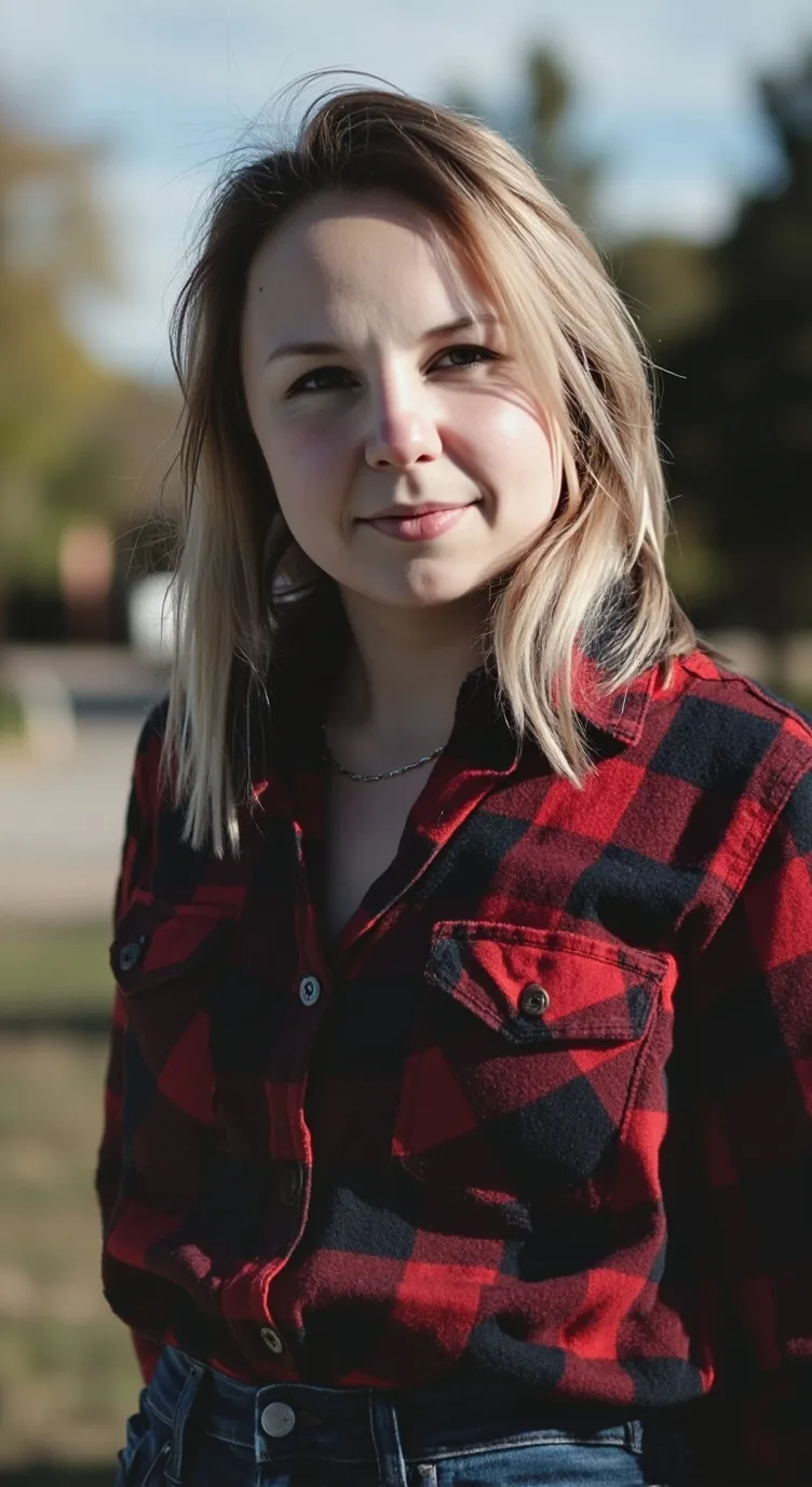 ai character: Plaid Oksana  background