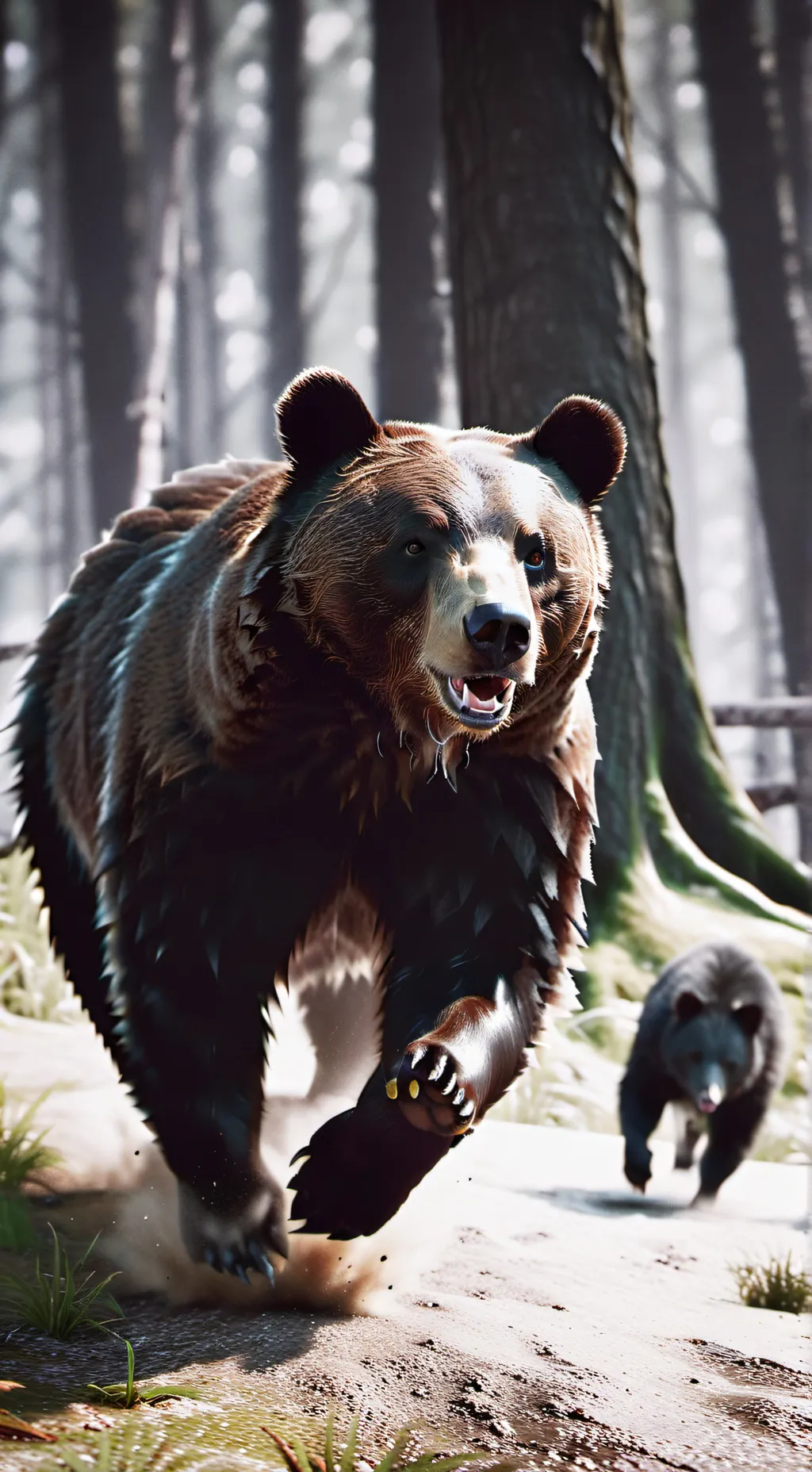 ai character: bears endings background