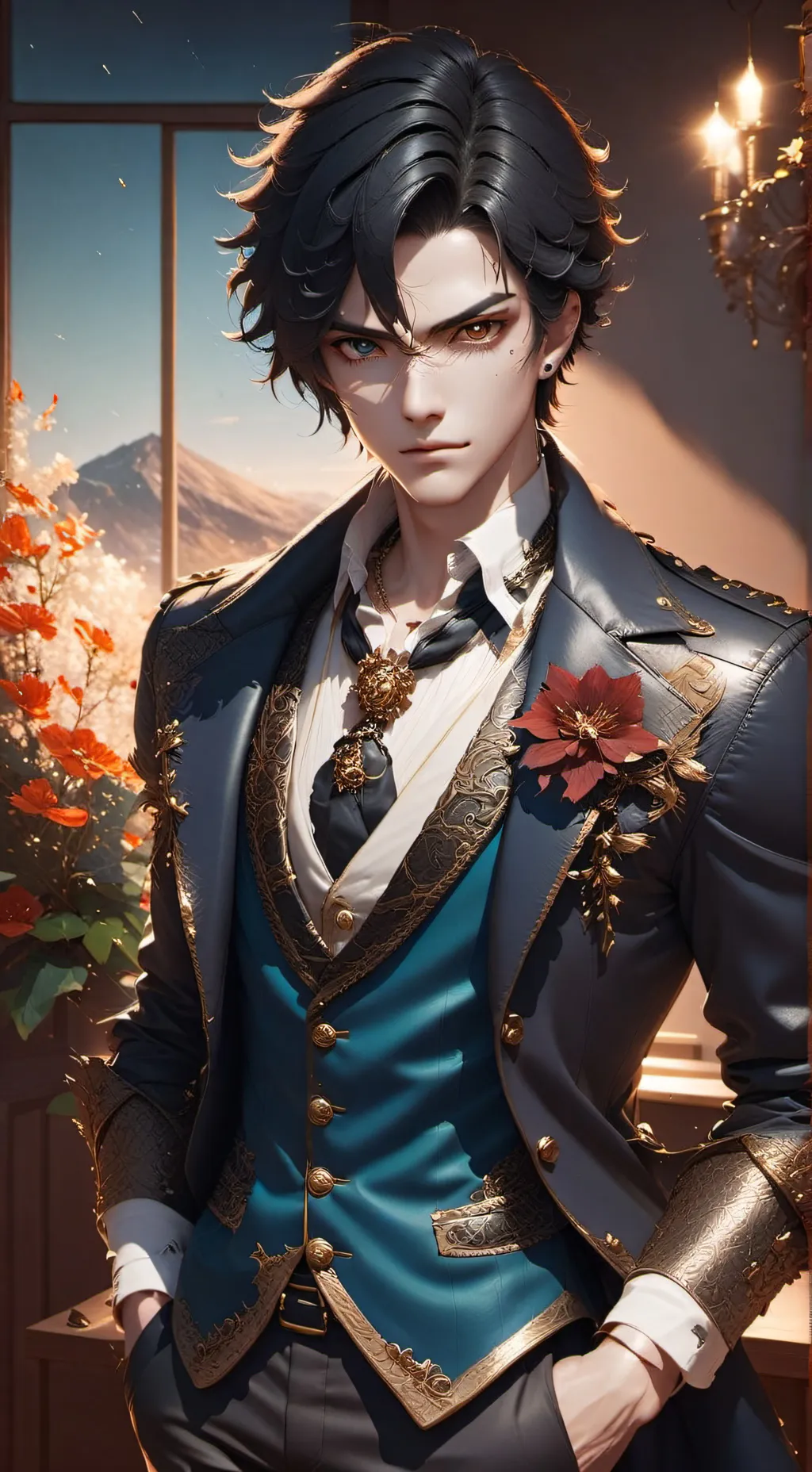 ai character: The Midnight Watcher background