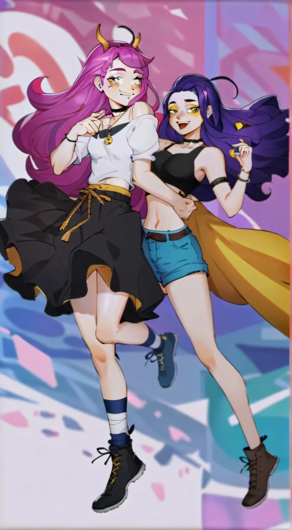 ai character: KpopDemonHunters background