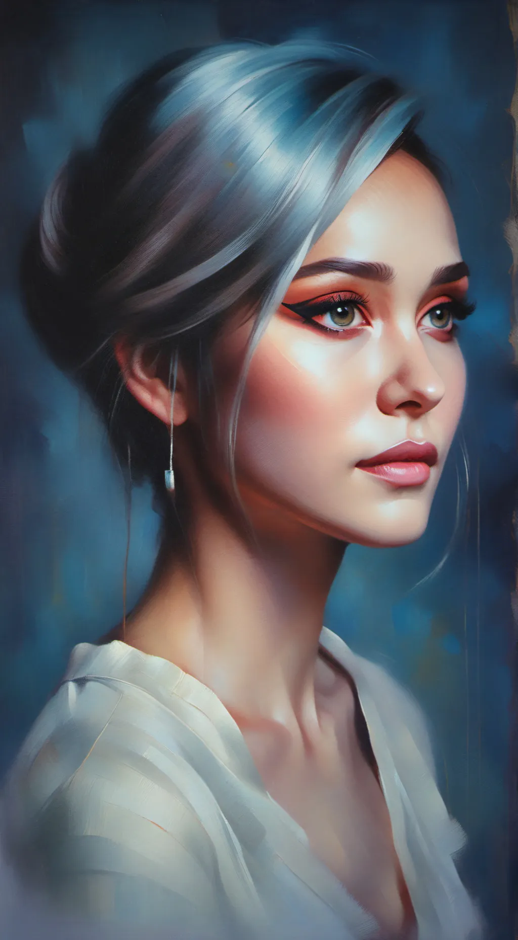 ai character: bluey background