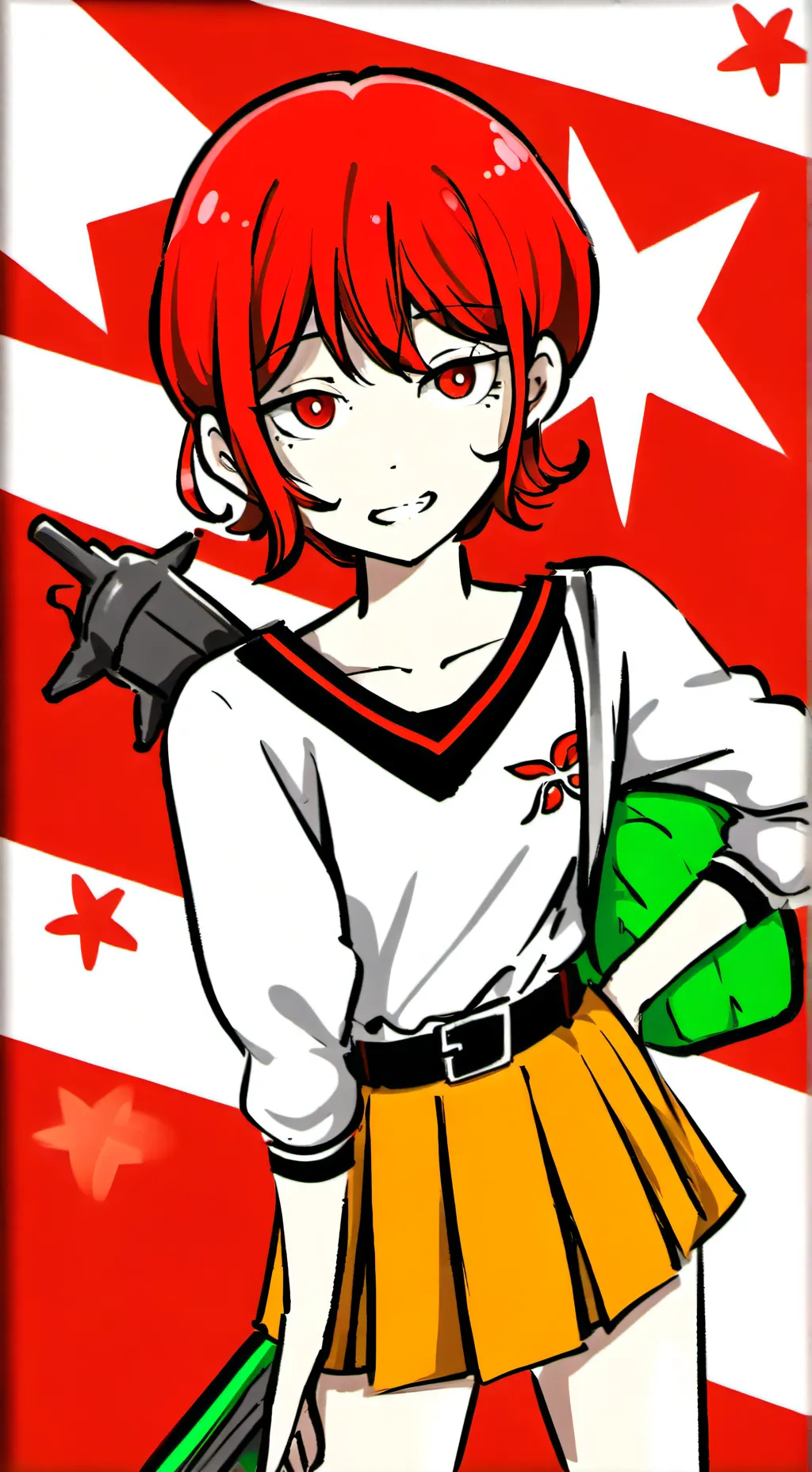 ai character: bakugo  background