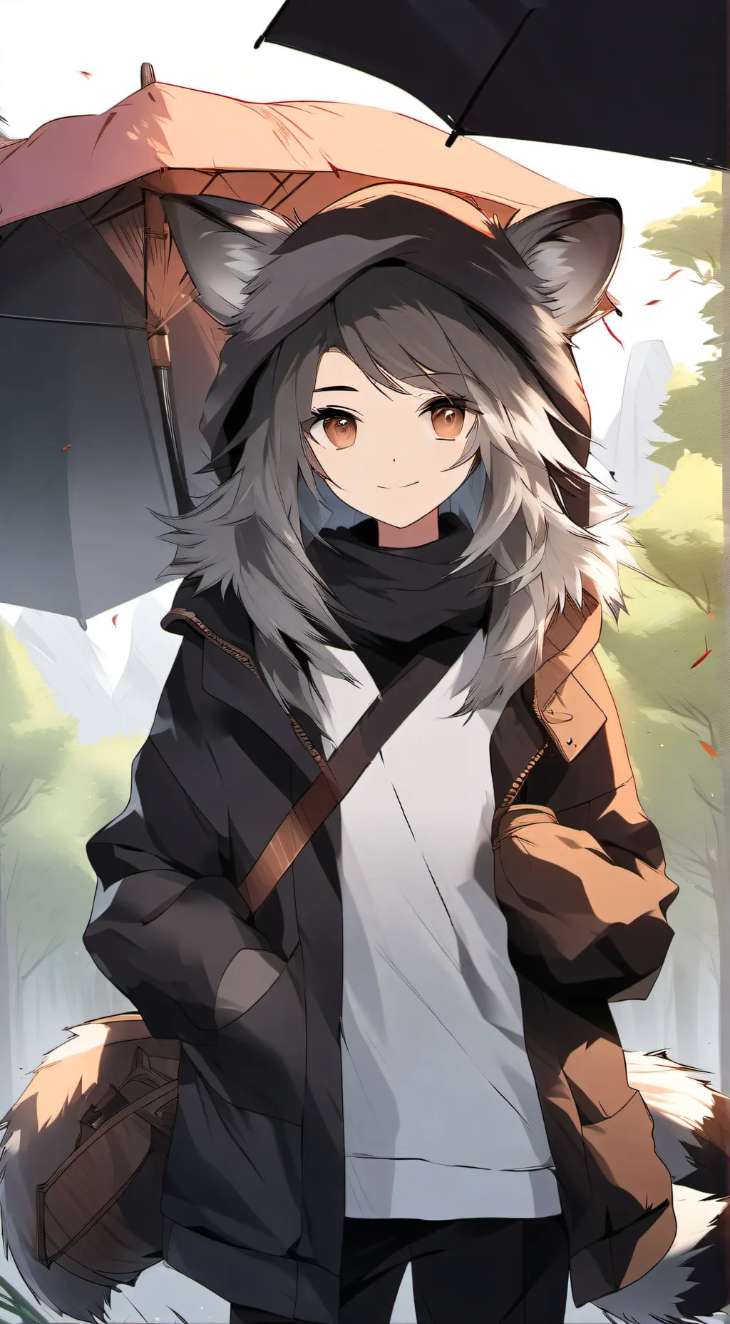 ai character: Hybirds 🦝&🦊 1 background