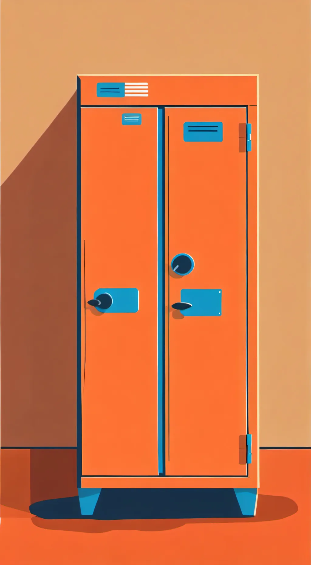 ai character: stuck inna locker  background