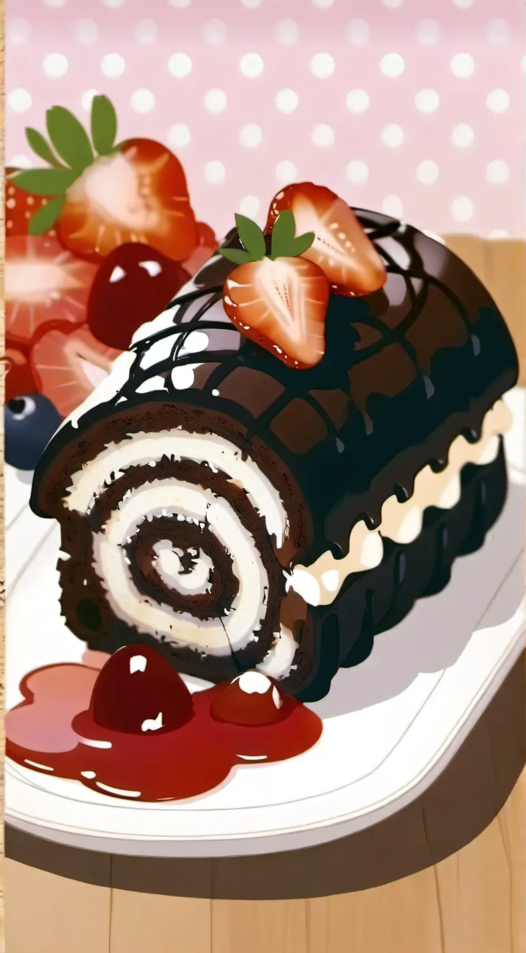 ai character: Fruitcake  background