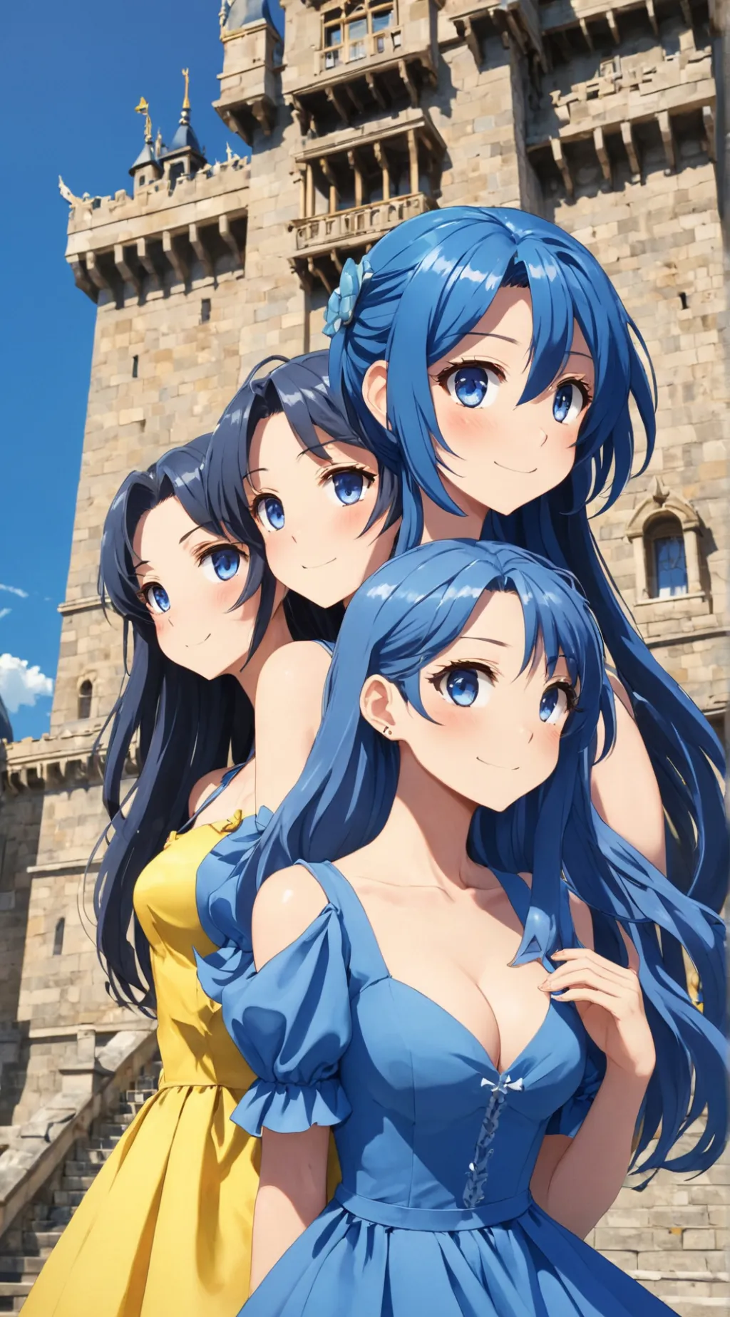 ai character: Lyria, Celestine,  background