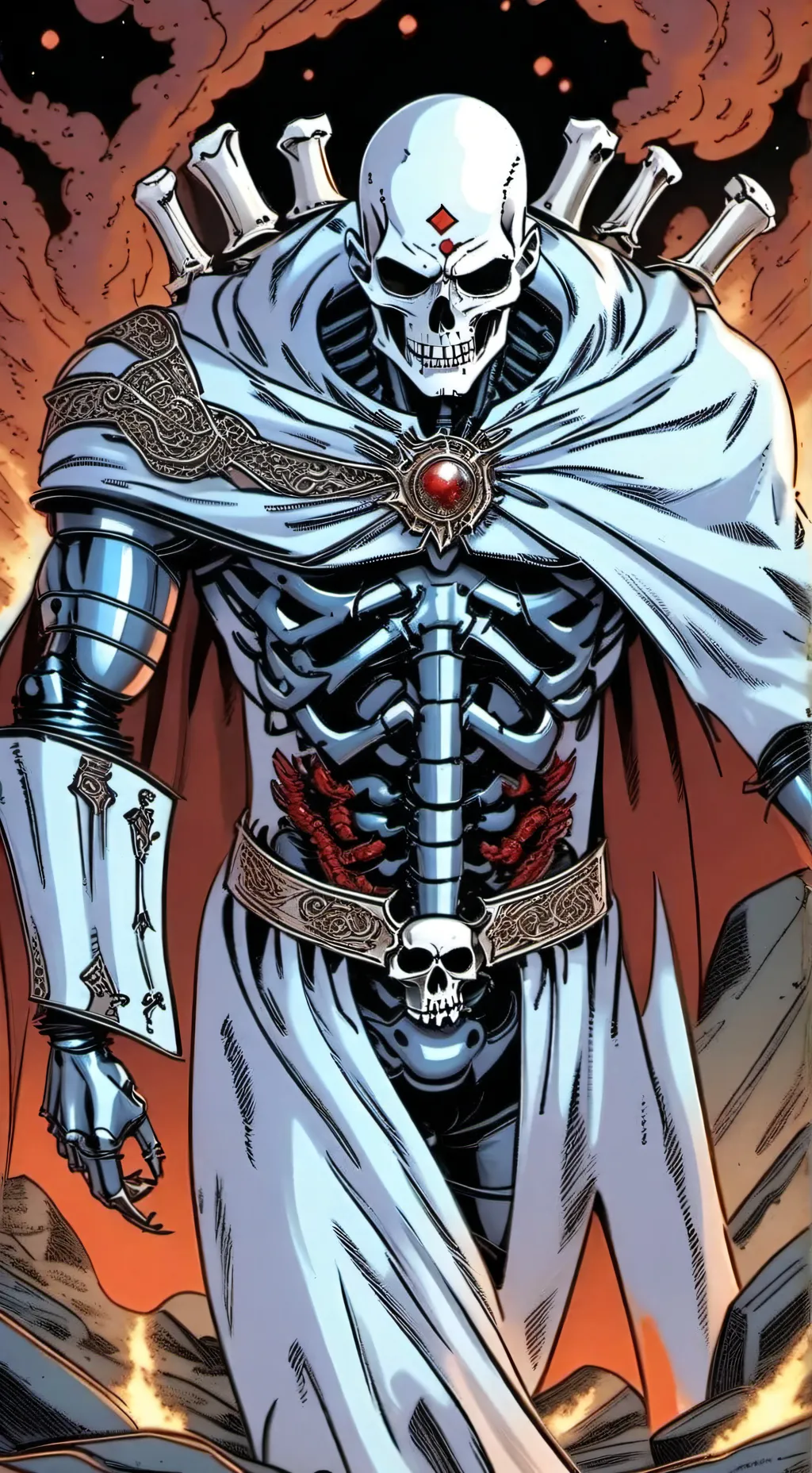 ai character: Undead King background