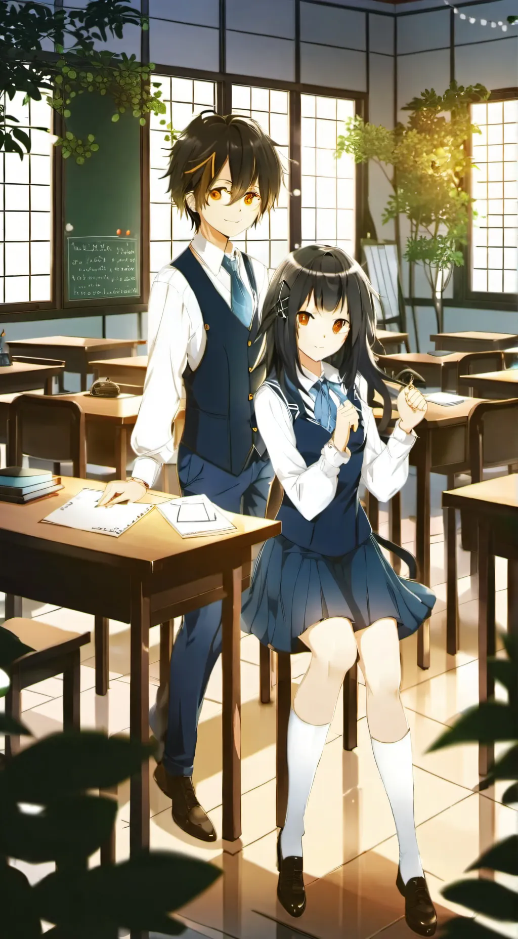 ai character: Class 7C (pick me) background