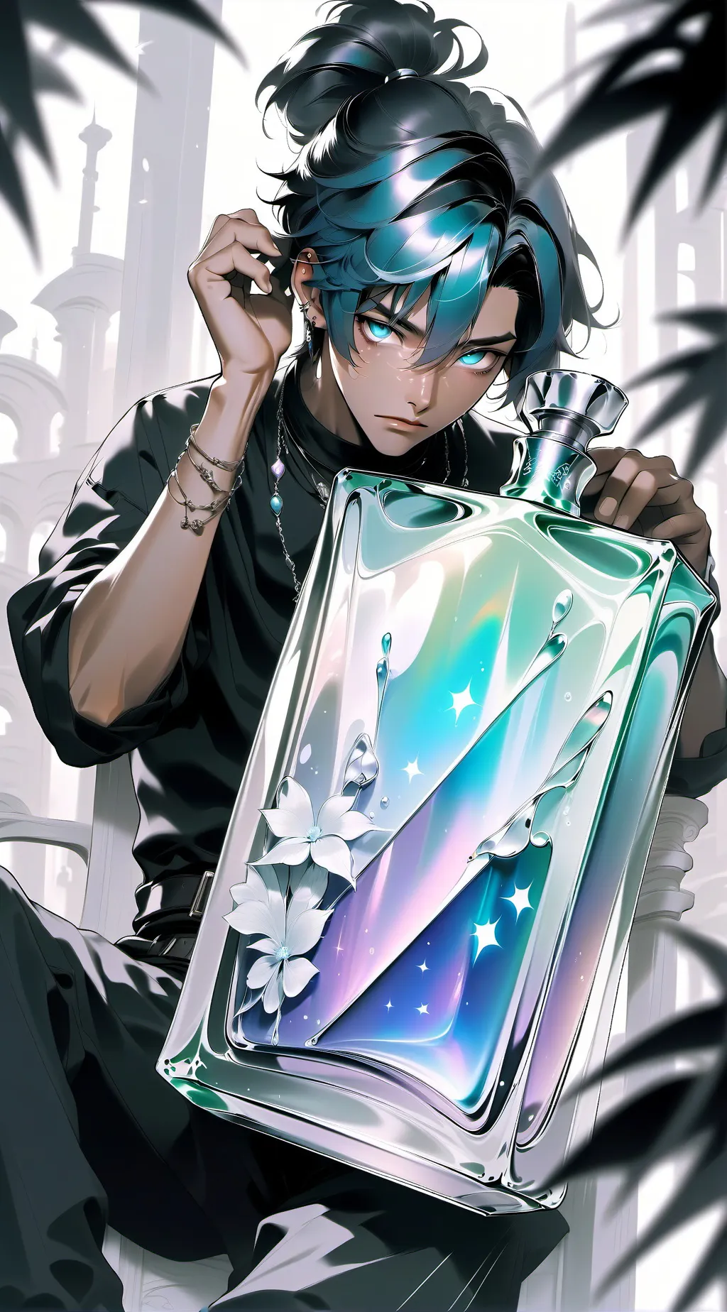 ai character: "error" background