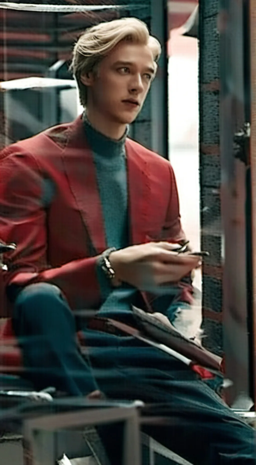 ai character:  Cute boy  background