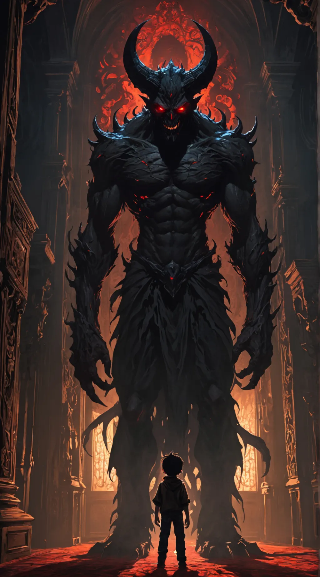 ai character: Dark Demon background