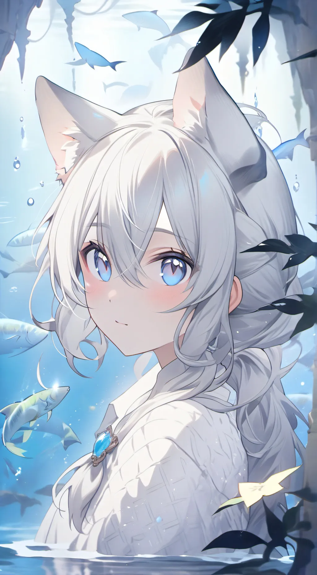 ai character: Silver Splash Spirit background