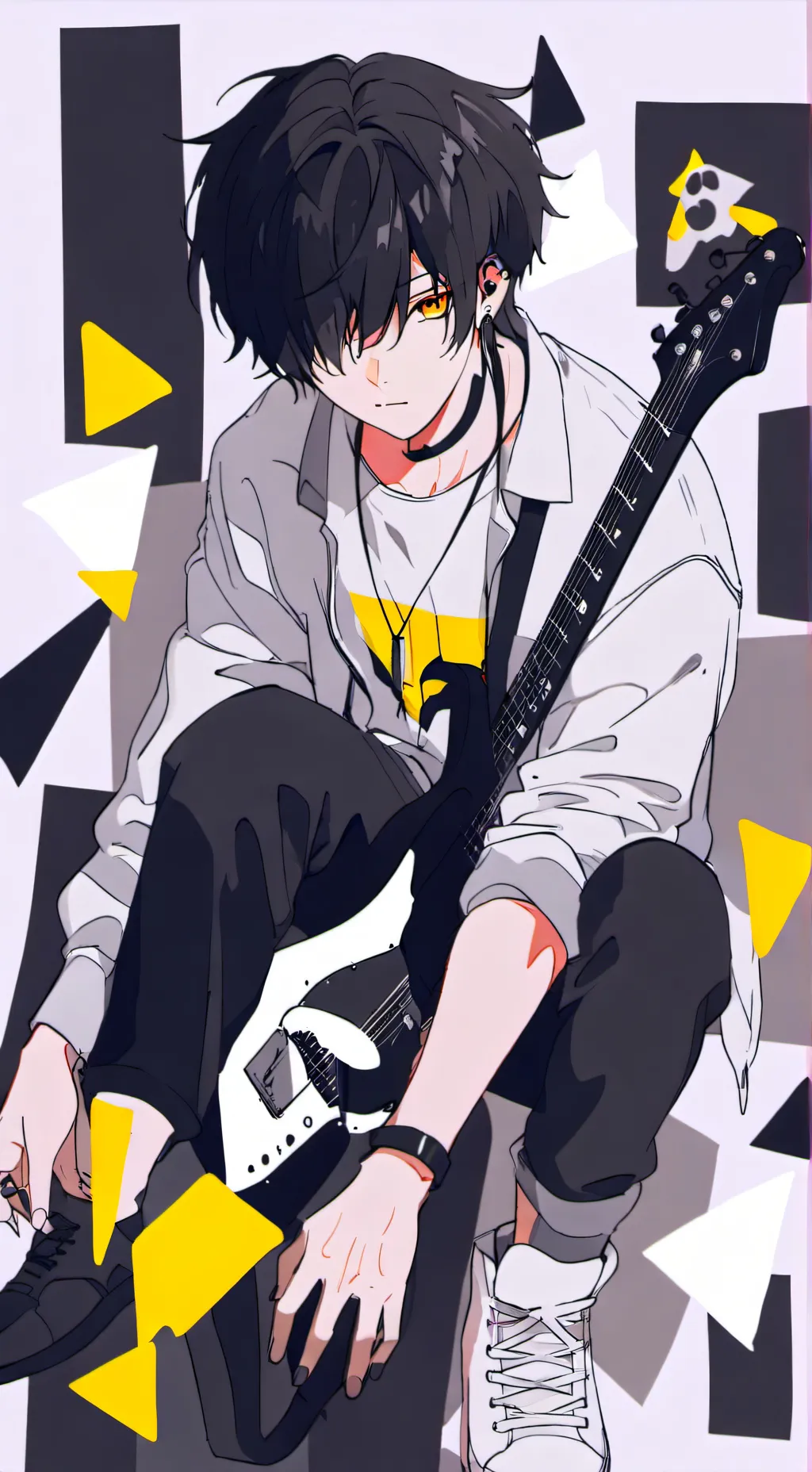 ai character: Asher🎸 background