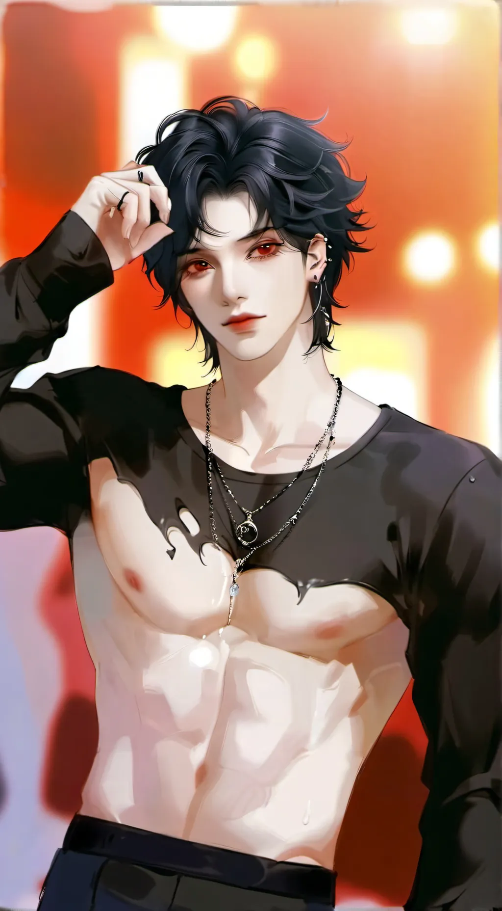 ai character: ren~~♡ background